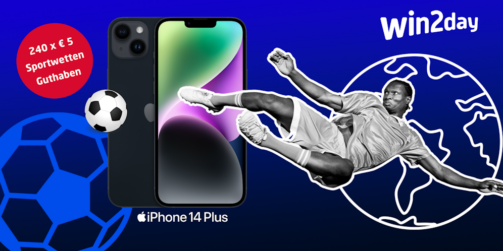 Nur heute am 13.12.: Jetzt mitspielen und mit etwas Glück ein iPhone 14 Plus (128GB Midnight) gewinnen!