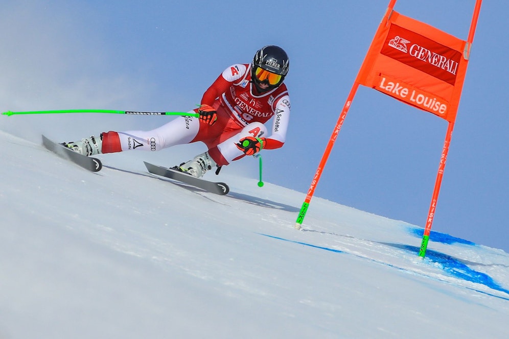 Conny Hütter fährt in Lake Louise aufs Abfahrts-Stockerl. 