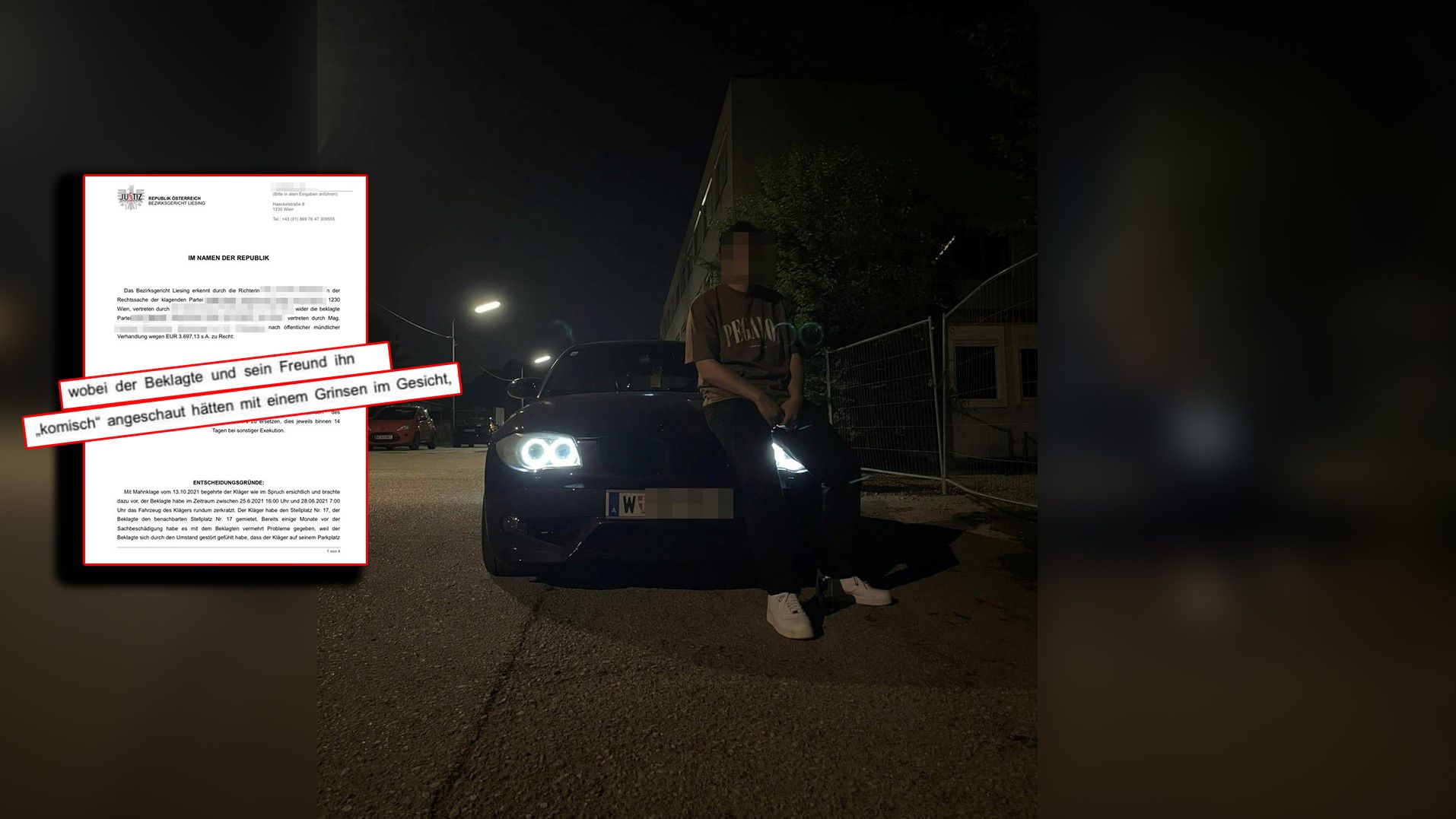 Wiener schaut "komisch", muss 5.600€ Strafe zahlen