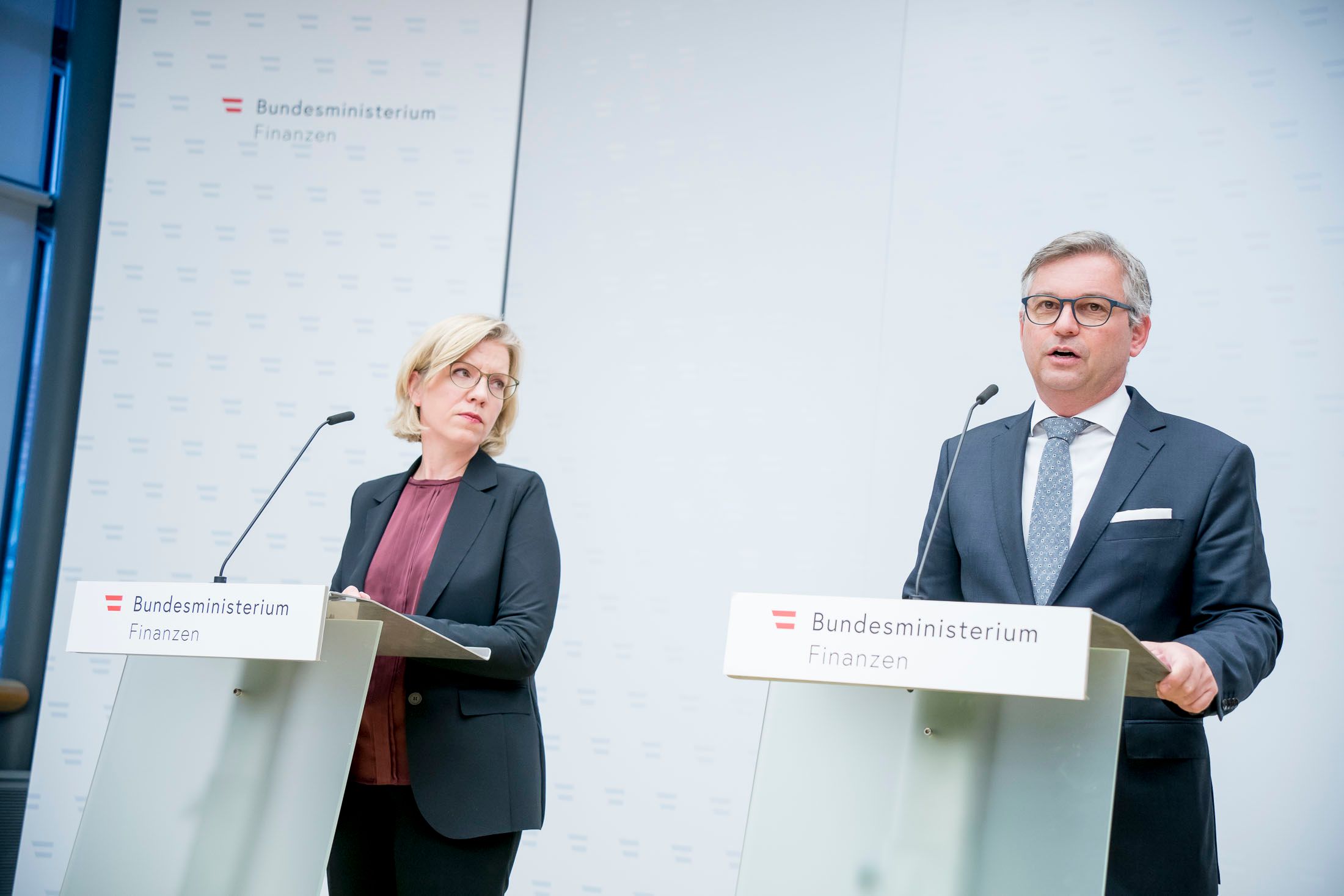 leonore gewessler, magnus brunner und michael strugl stellen die strompreisbremse vor, finanzministerium, 20221130 foto: helmut graf/tageszeitung heute