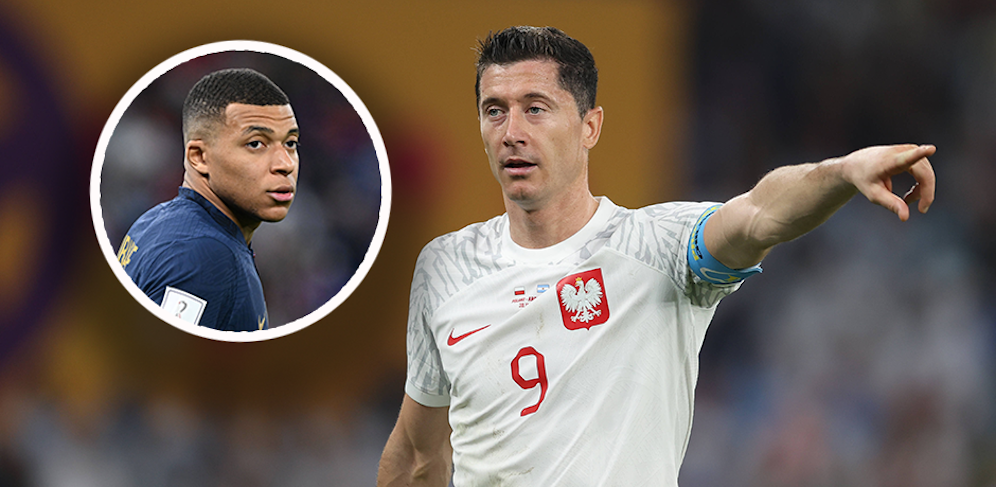 Kylian Mbappe hat sich mit Robert Lewandowski getroffen. 