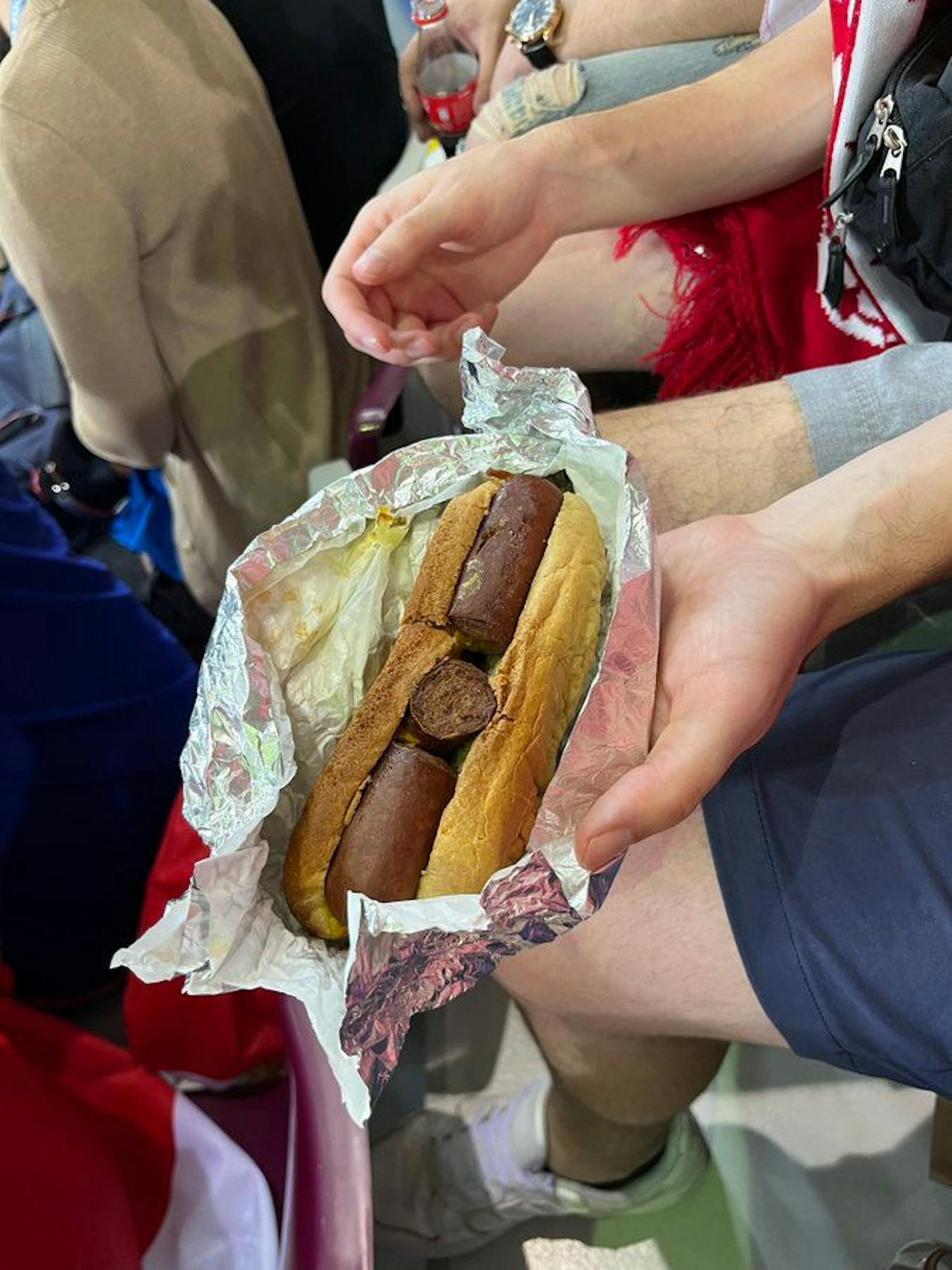  Dieser "Hot Dog" ist um sieben Euro zu haben.