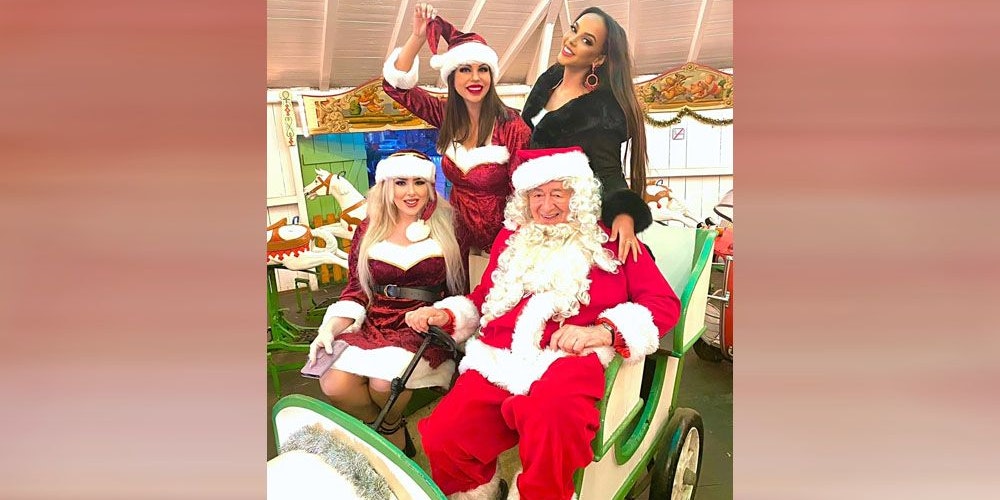 Der Baulöwe umgibt sich auch in der Weihnachtszeit gern mit seinen Tierchen. 