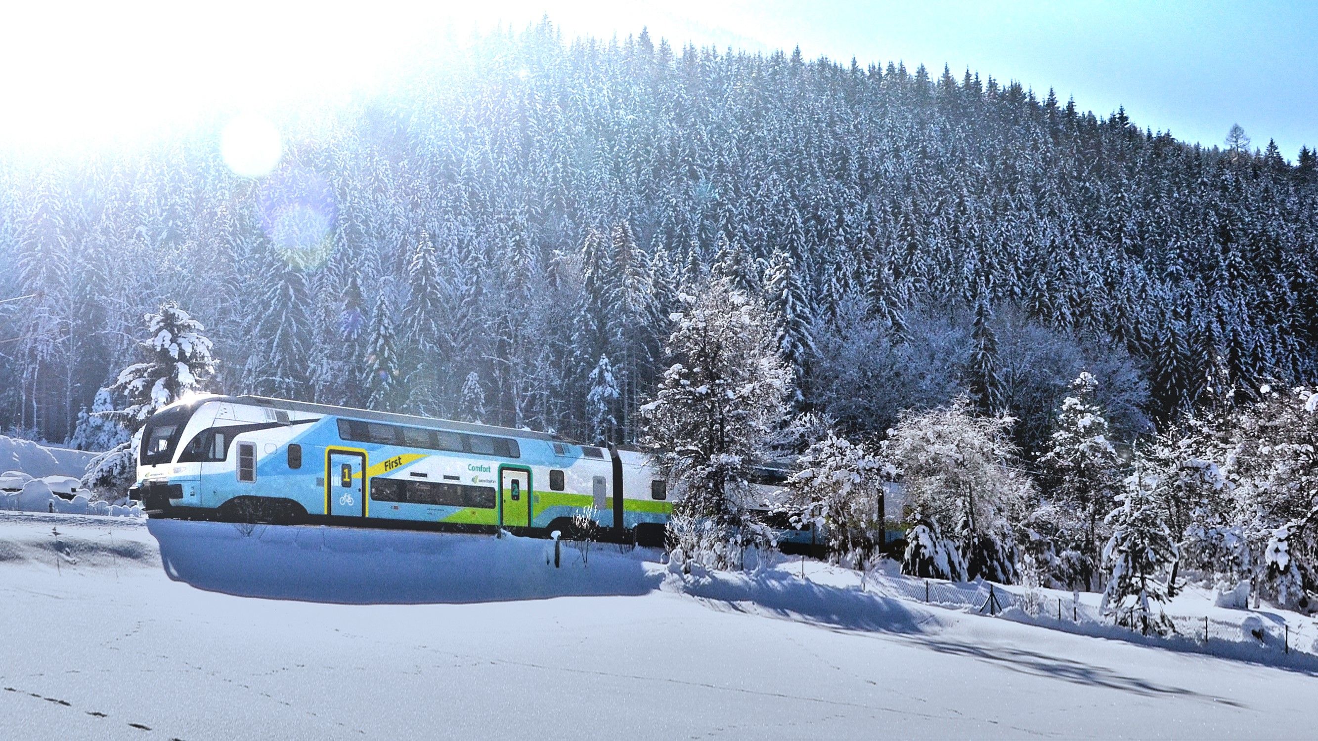 WESTbahn im Schnee