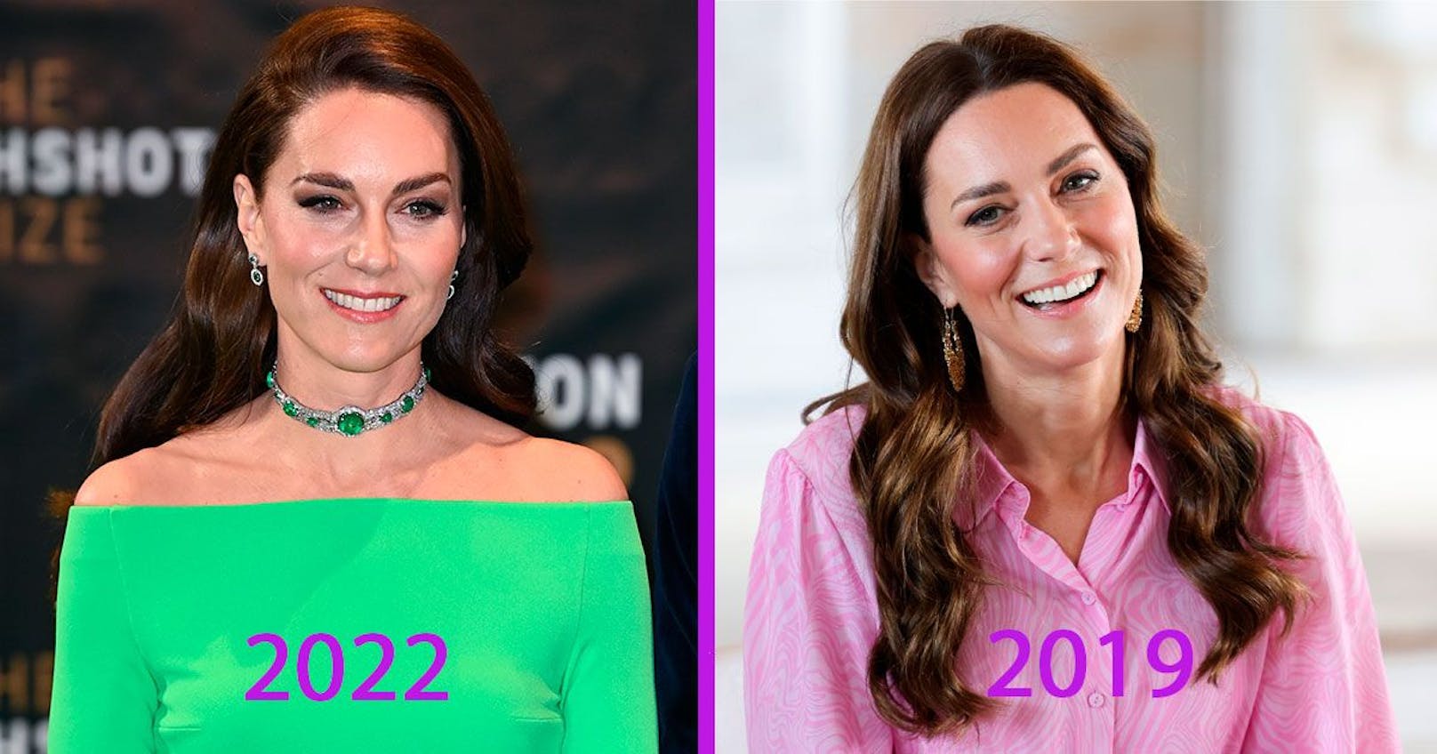 Prinzessin Kate 2022 und 2019