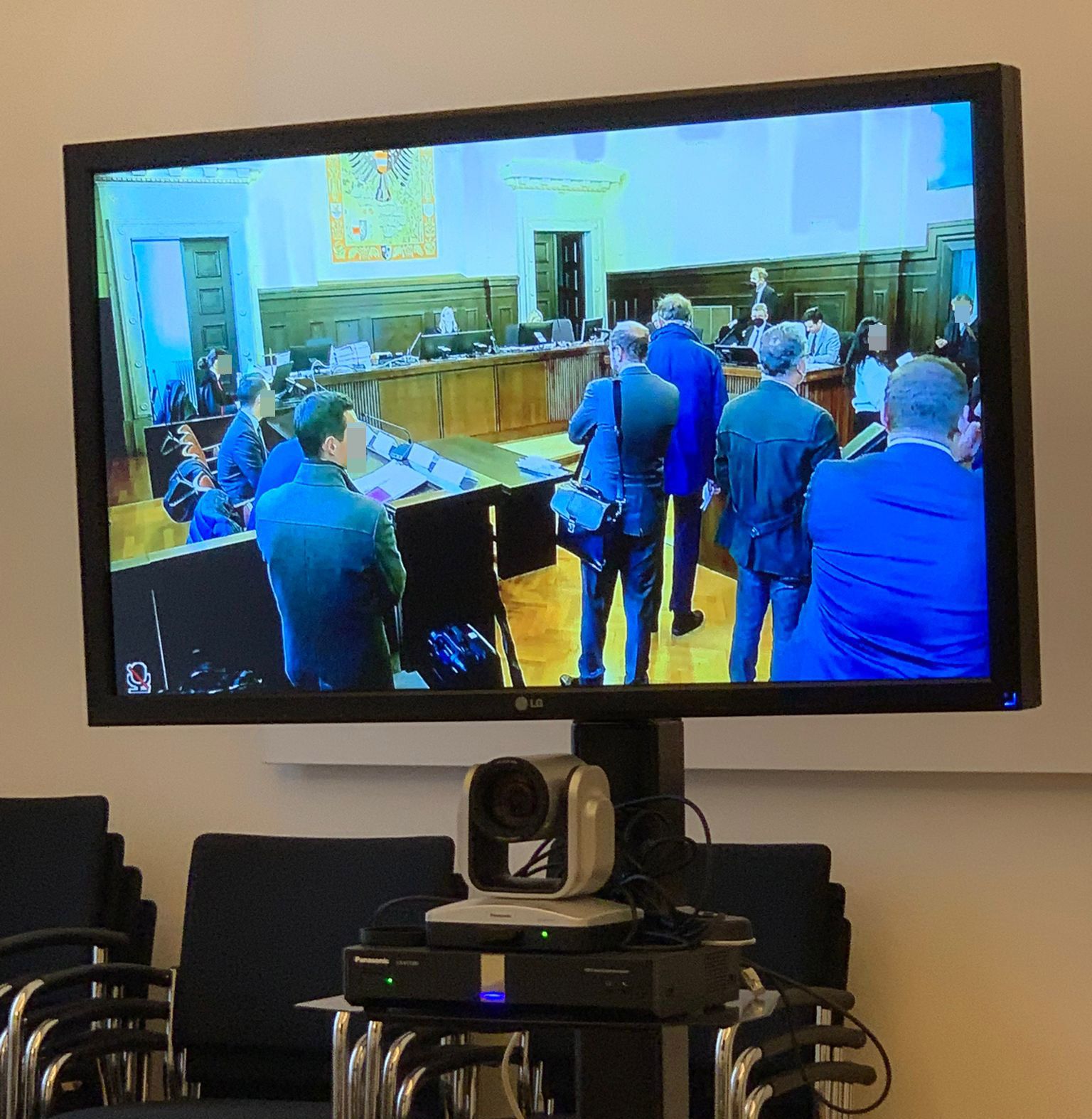 Der Prozess mit Videoübertragung