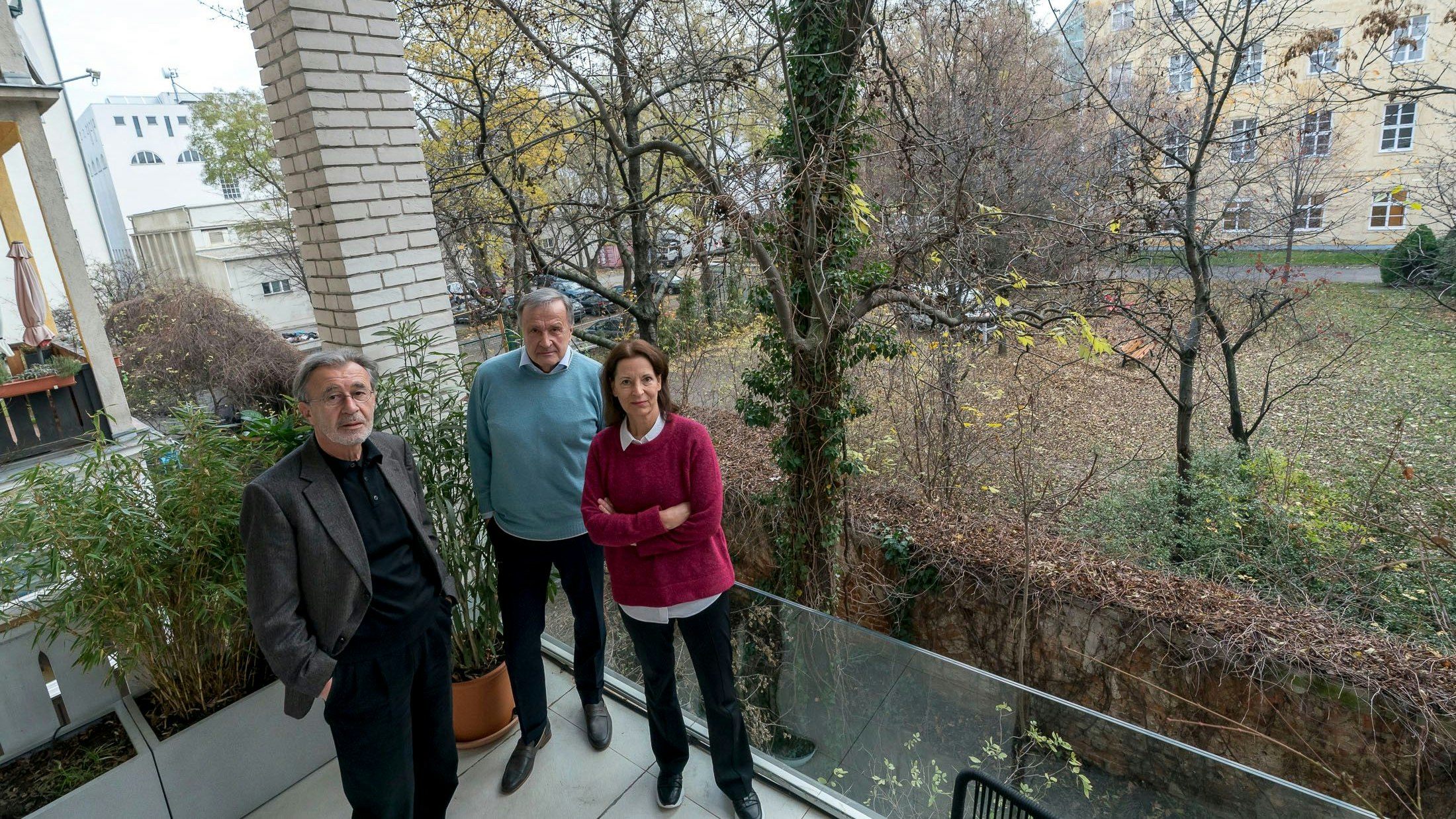 Anrainer Peter Klein (ehemals Ö1 Chef), Nikolaus Bachler und Astrid Rudle, 