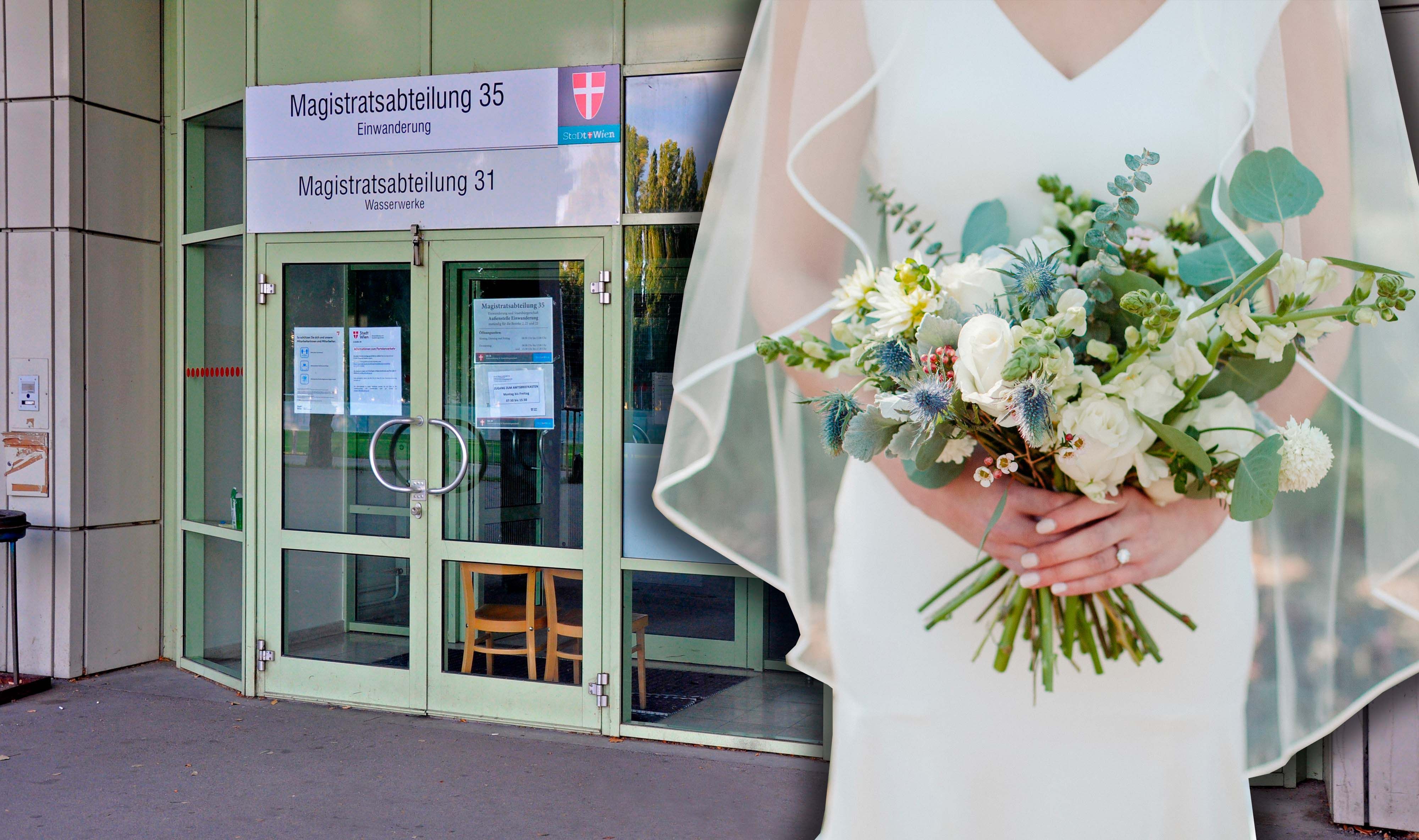 Die MA35 hat sich bei Scheinehen viel zeit gelassen.