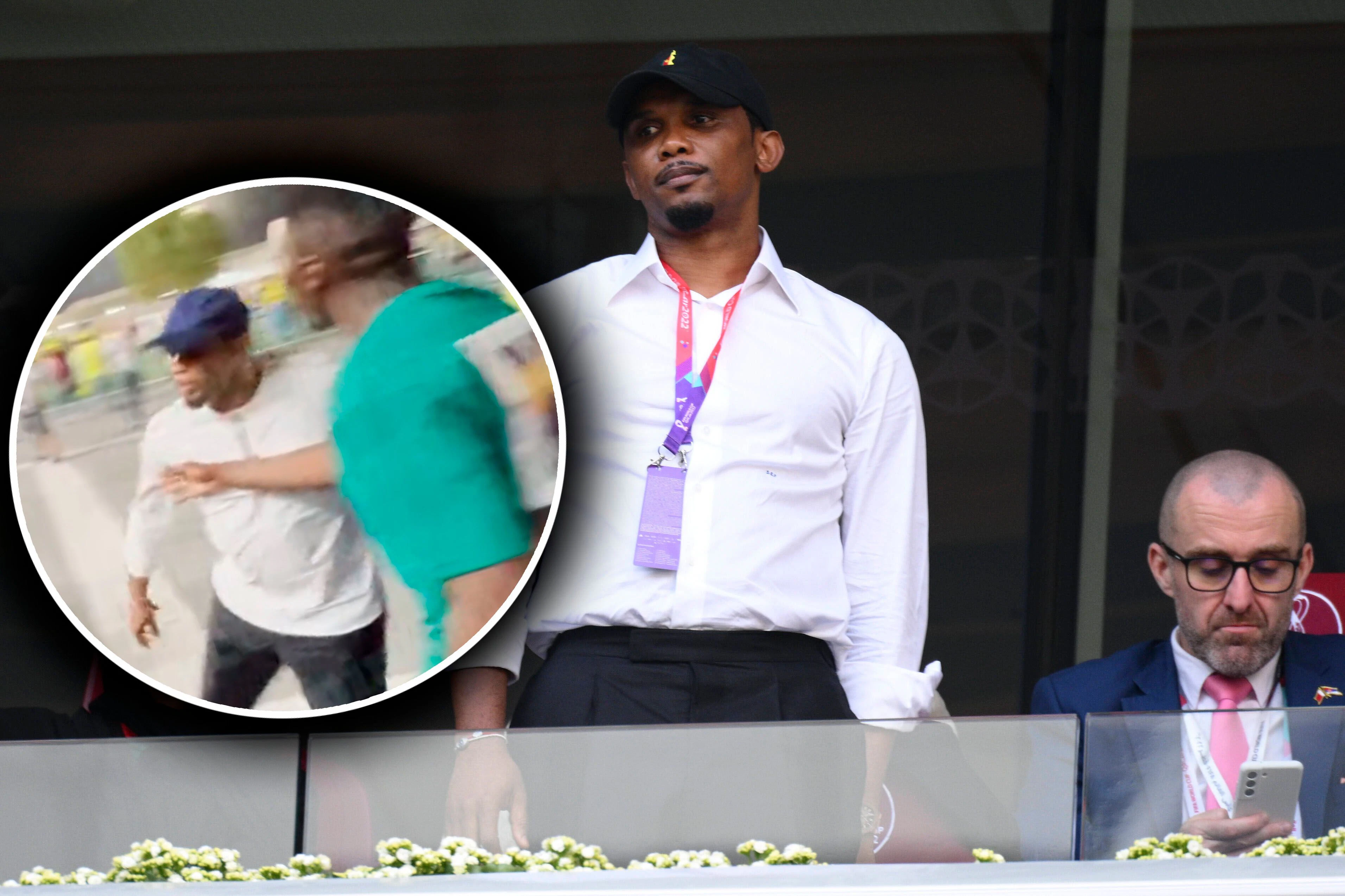 Samuel  Eto’o sorgte für einen handfesten Eklat.