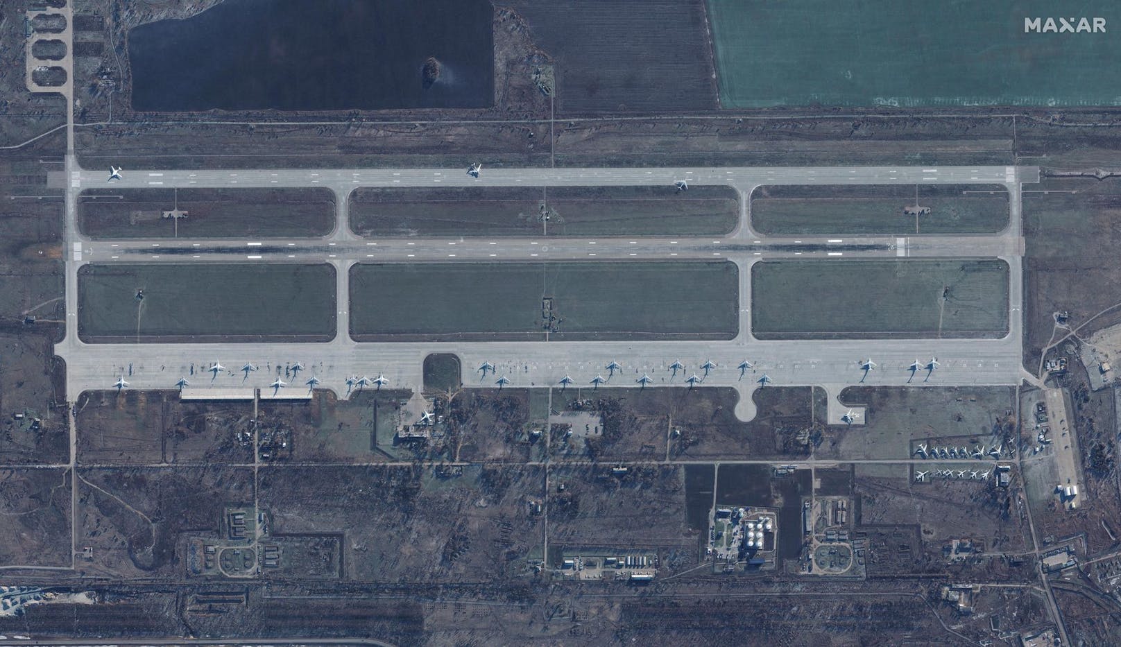 Der Flugplatz Engels an der Wolga in Südrussland ist ein Stützpunkt für einige der russischen Langstreckenbomber mit nuklearer Bewaffnung, darunter die Tupolew-160 und Tupolew-95
