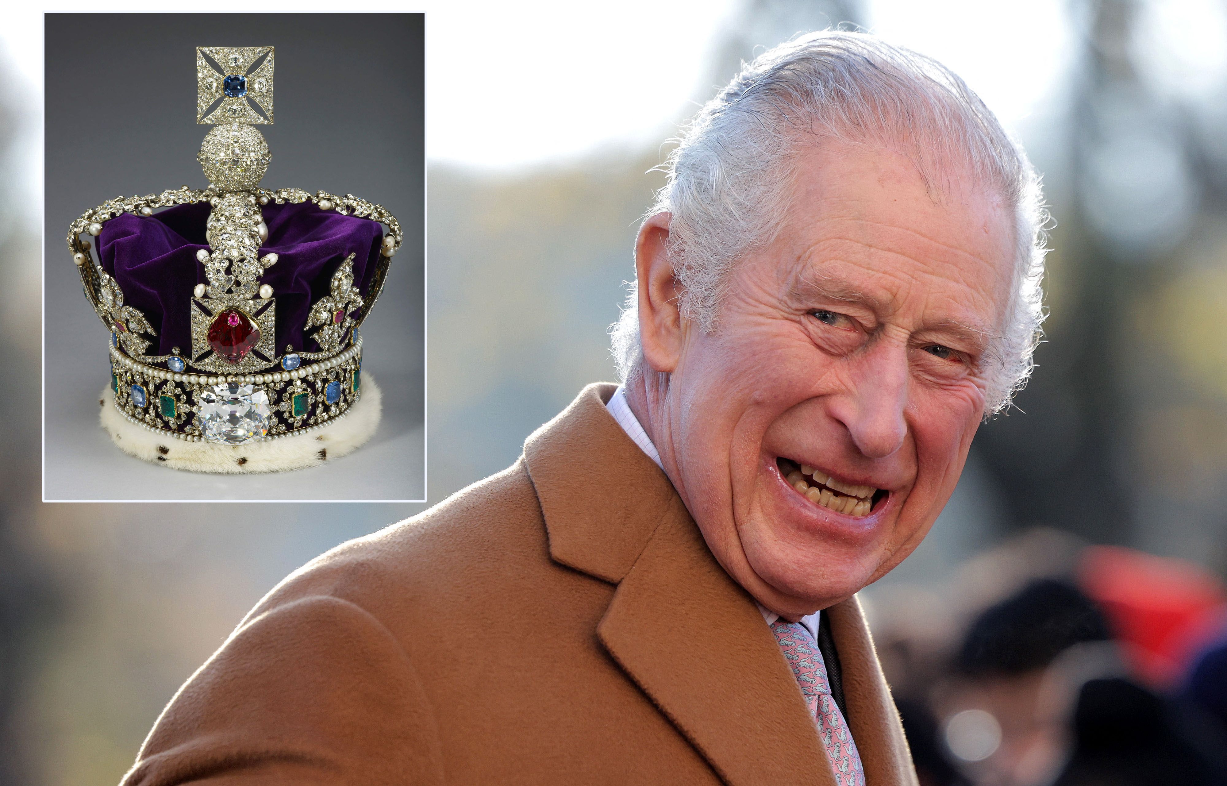 Die Edwardskrone ist King Charles zu klein. 