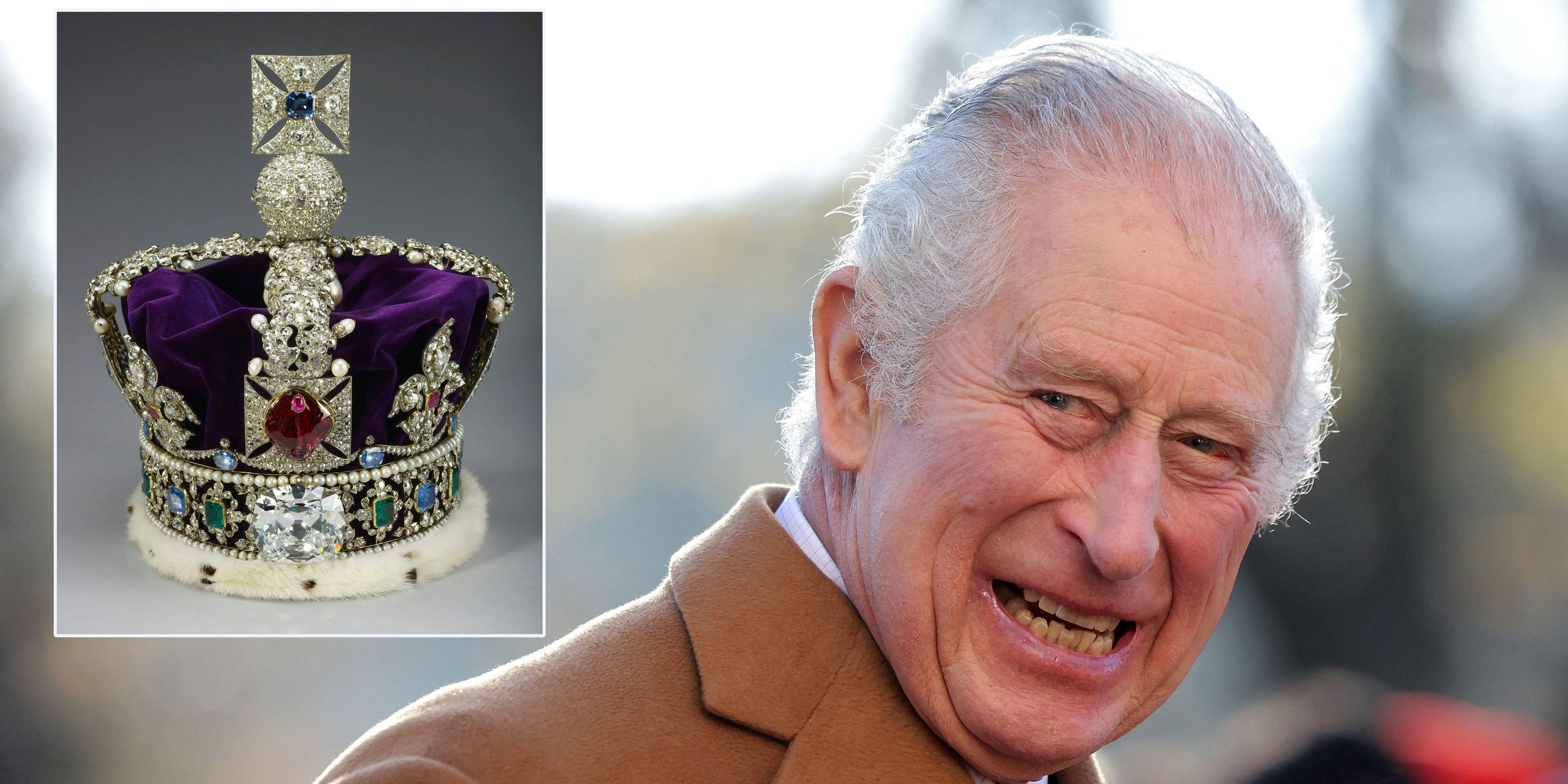 Die Edwardskrone ist King Charles zu klein. 