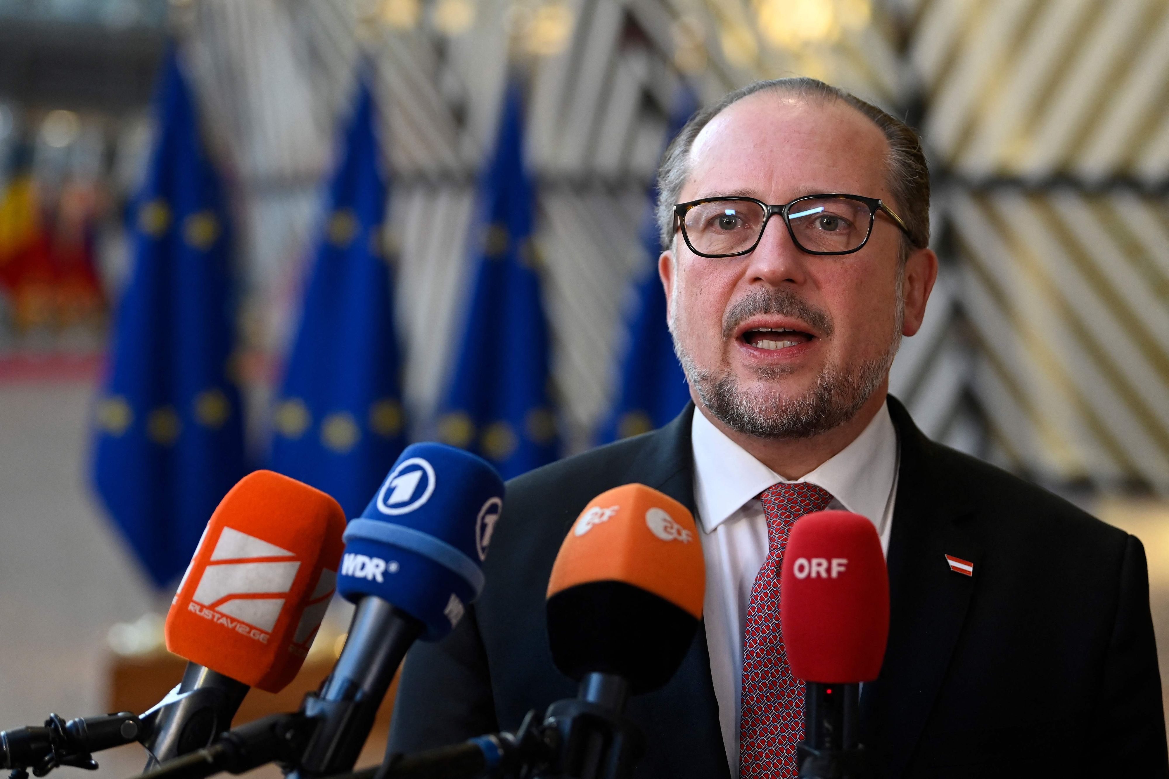 Außenminister Alexander Schallenberg bei einem Brüssel-Besuch Mitte November 2022.