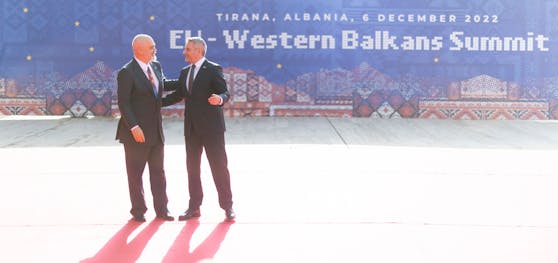 Bundeskanzler Karl Nehammer beim EU-Westbalkan-Gipfel.