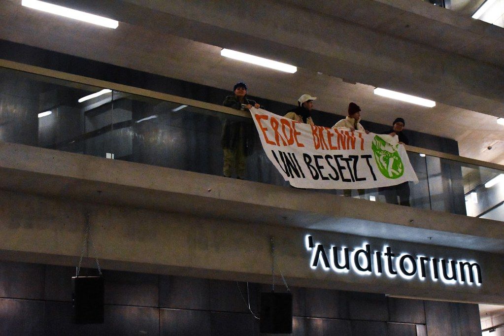 Seit Montag ist auch ein Hörsaal an der Angewandten in Wien besetzt.&nbsp;