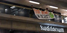 Klima-Aktivisten besetzen nächsten Hörsaal an Wiener Uni