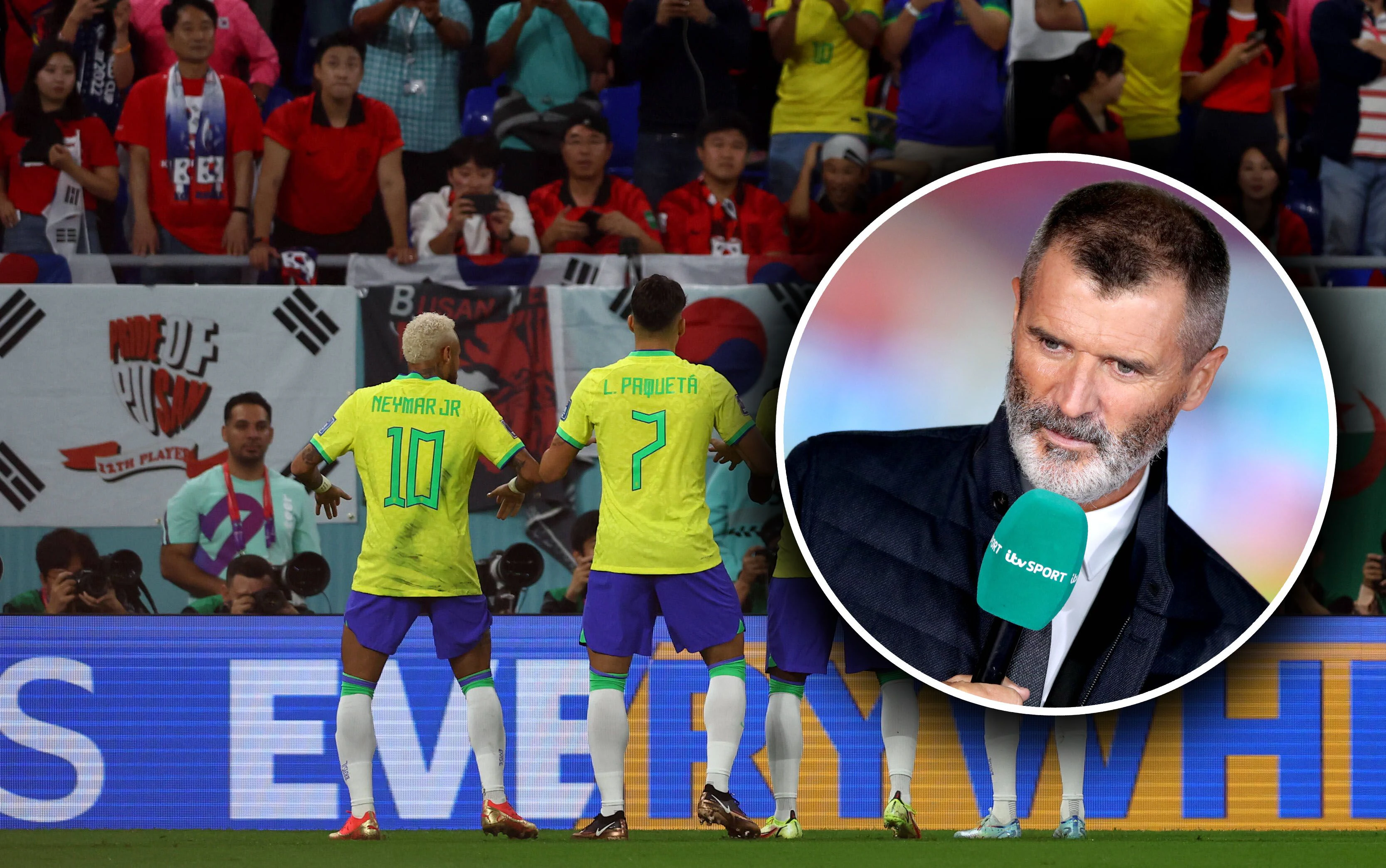 Roy Keane kritisiert den Torjubel der Brasilianer.