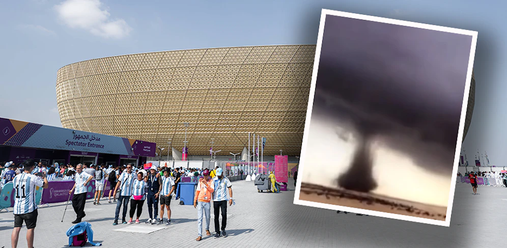 Ein Tornado fegte über das WM-Gastgeberland Katar. 