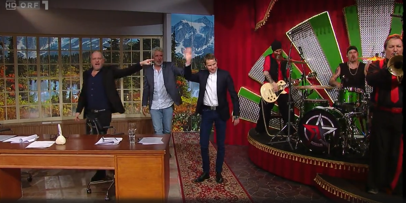 Andi Goldberger zu Gast bei "Willkommen Österreich". 