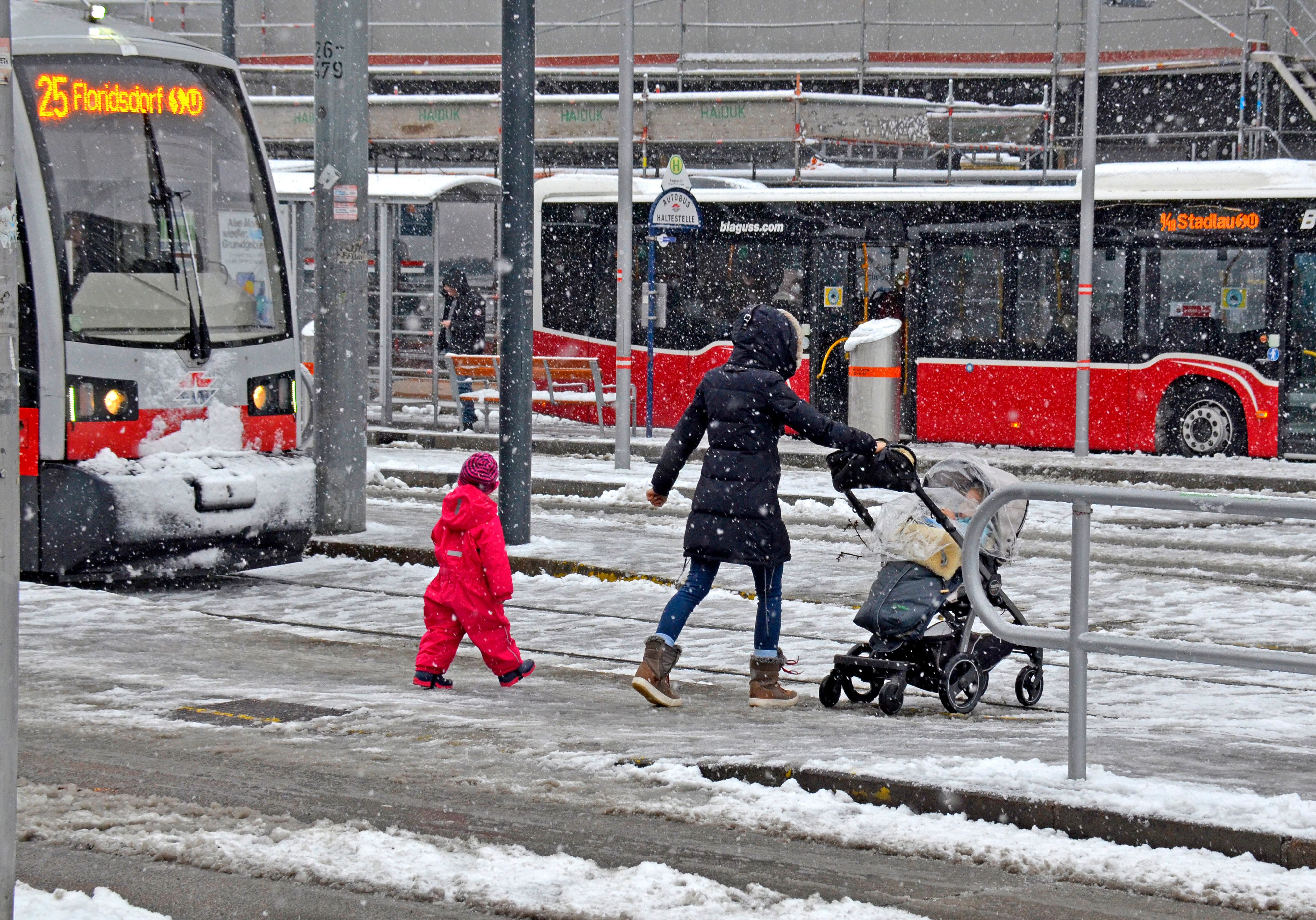 Die Bundeshauptstadt darf sich am Wochenende über Schnee freuen.