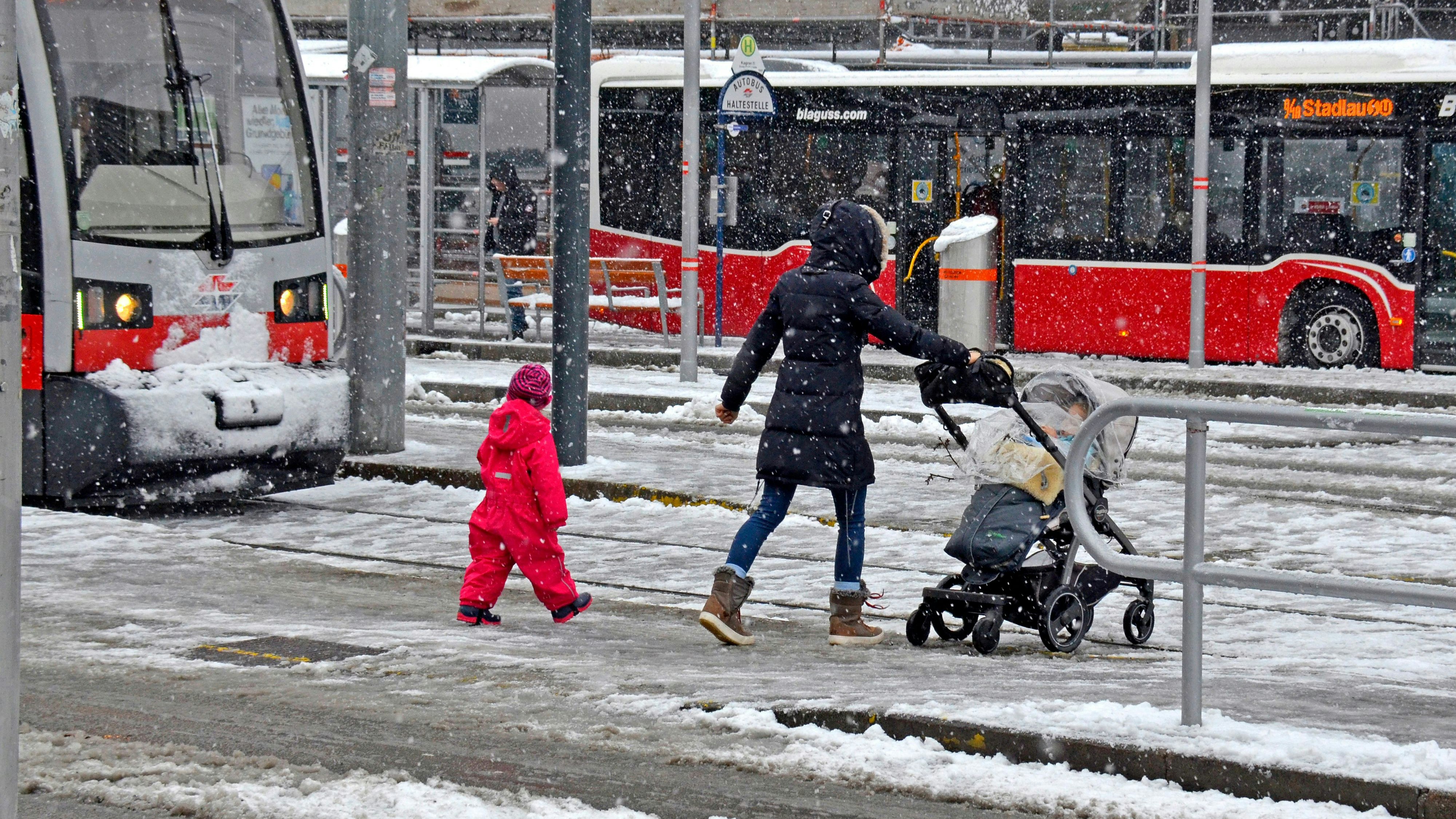 Die Bundeshauptstadt darf sich am Wochenende über Schnee freuen.
