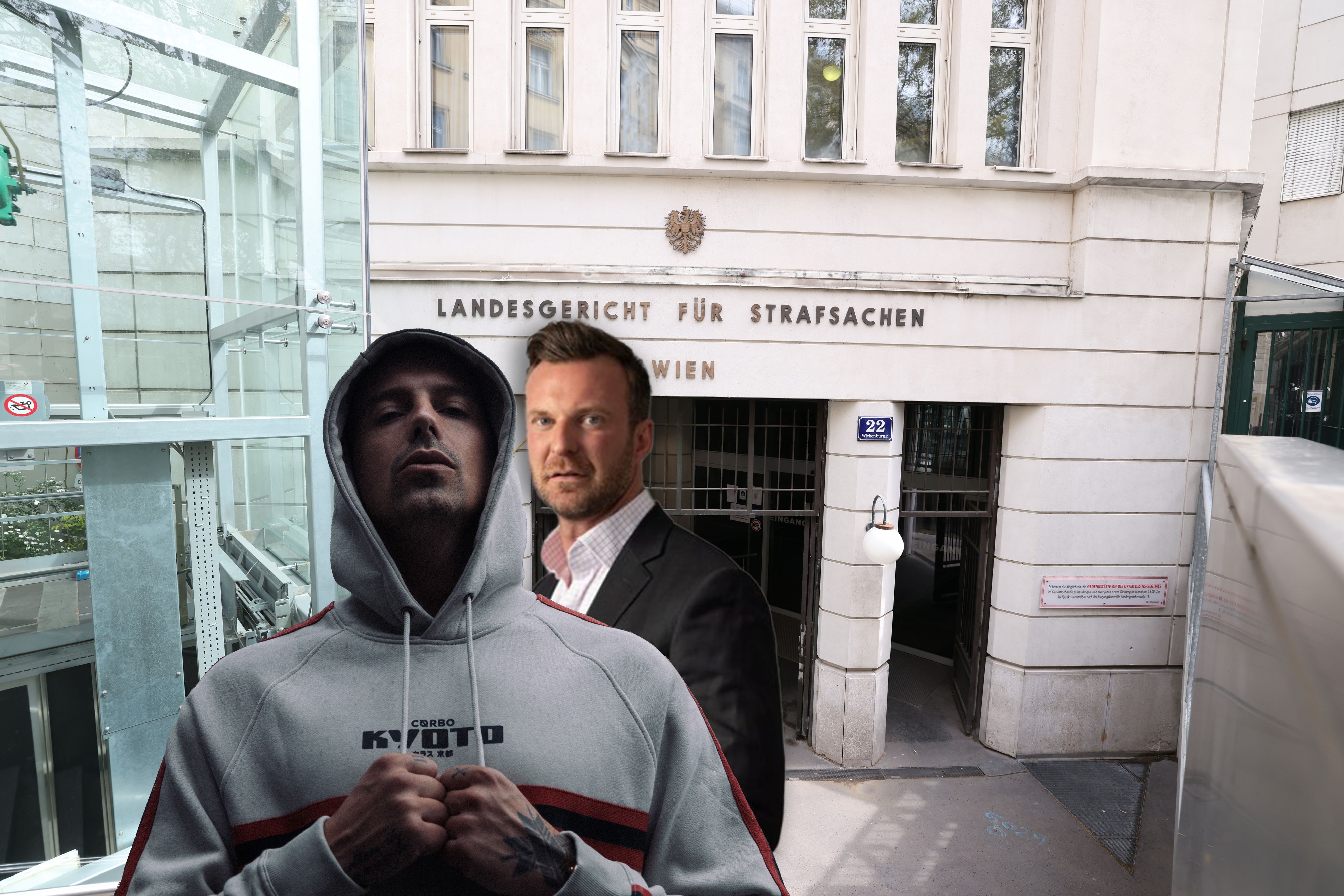 RAF Camora (38) muss noch im Dezember in Wien vor Gericht. Ihm zur Seite steht Anwalt Philipp Wolm.