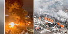 Baumarkt vor Moskau explodiert in tödlichem Feuerinferno