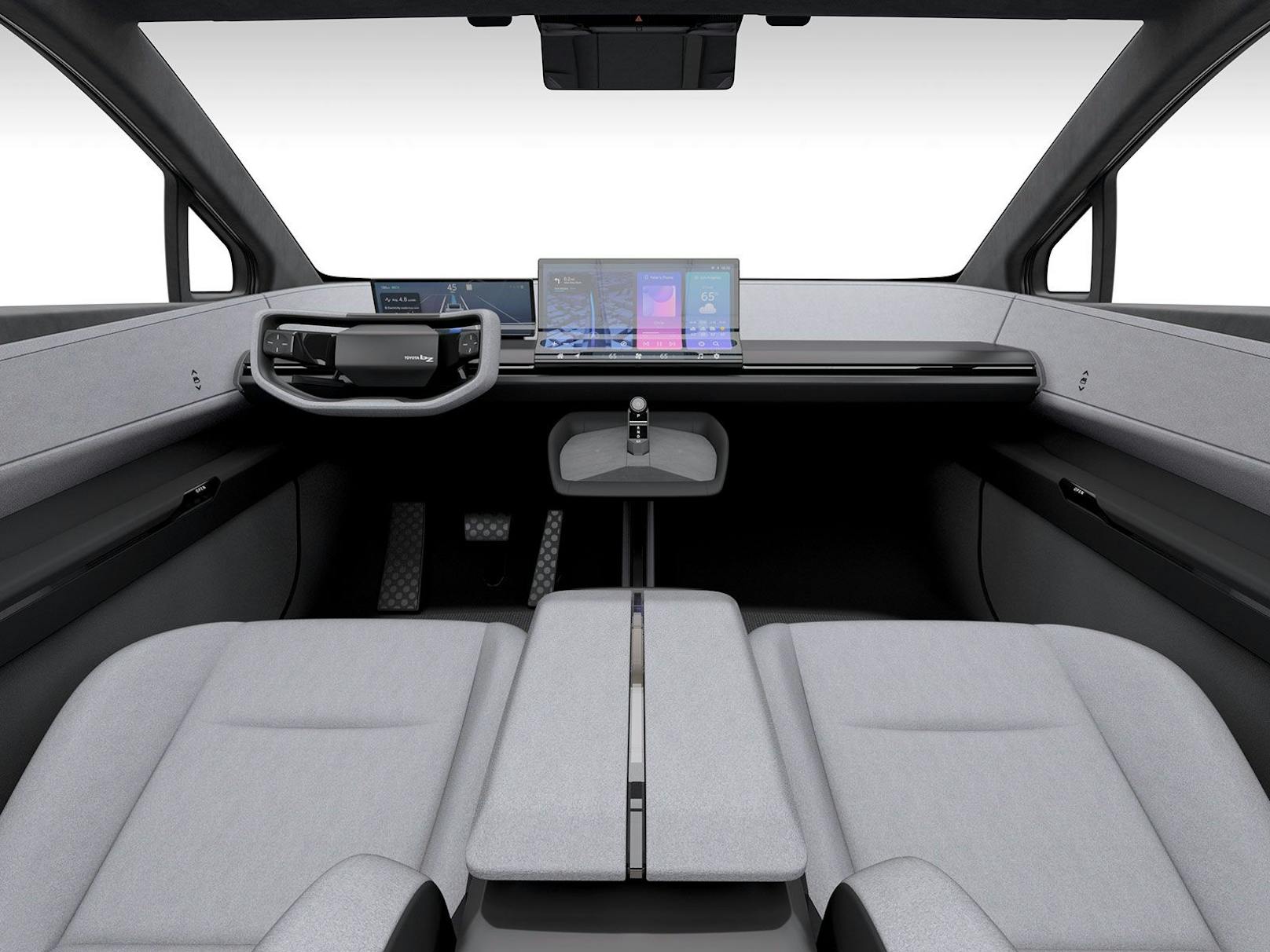 Der Innenraum des bZ Compact SUV Concept wirkt noch sehr futuristisch