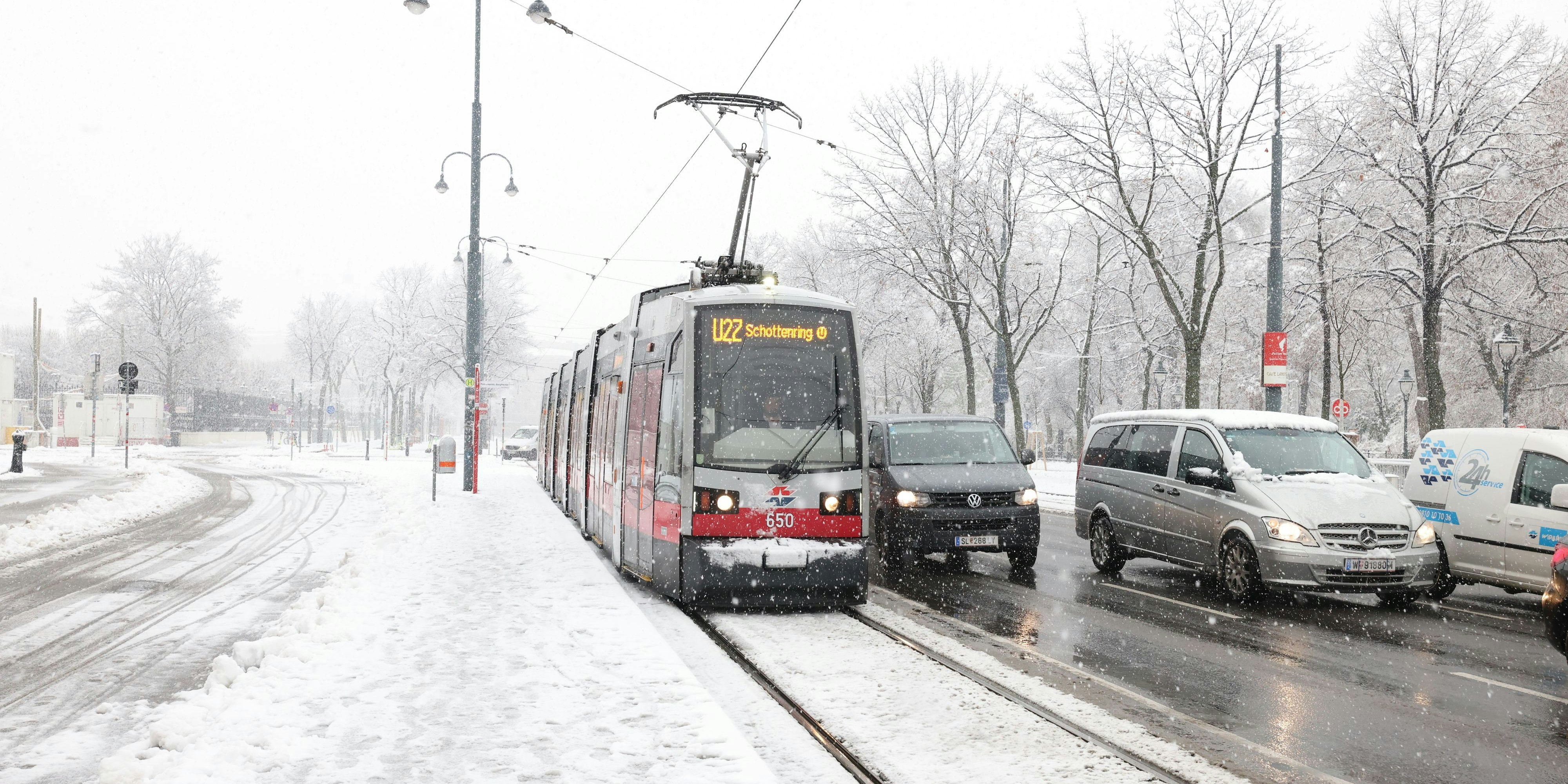 Auch in der Wiener Innenstadt werden vermutlich einige Zentimeter Schnee fallen.