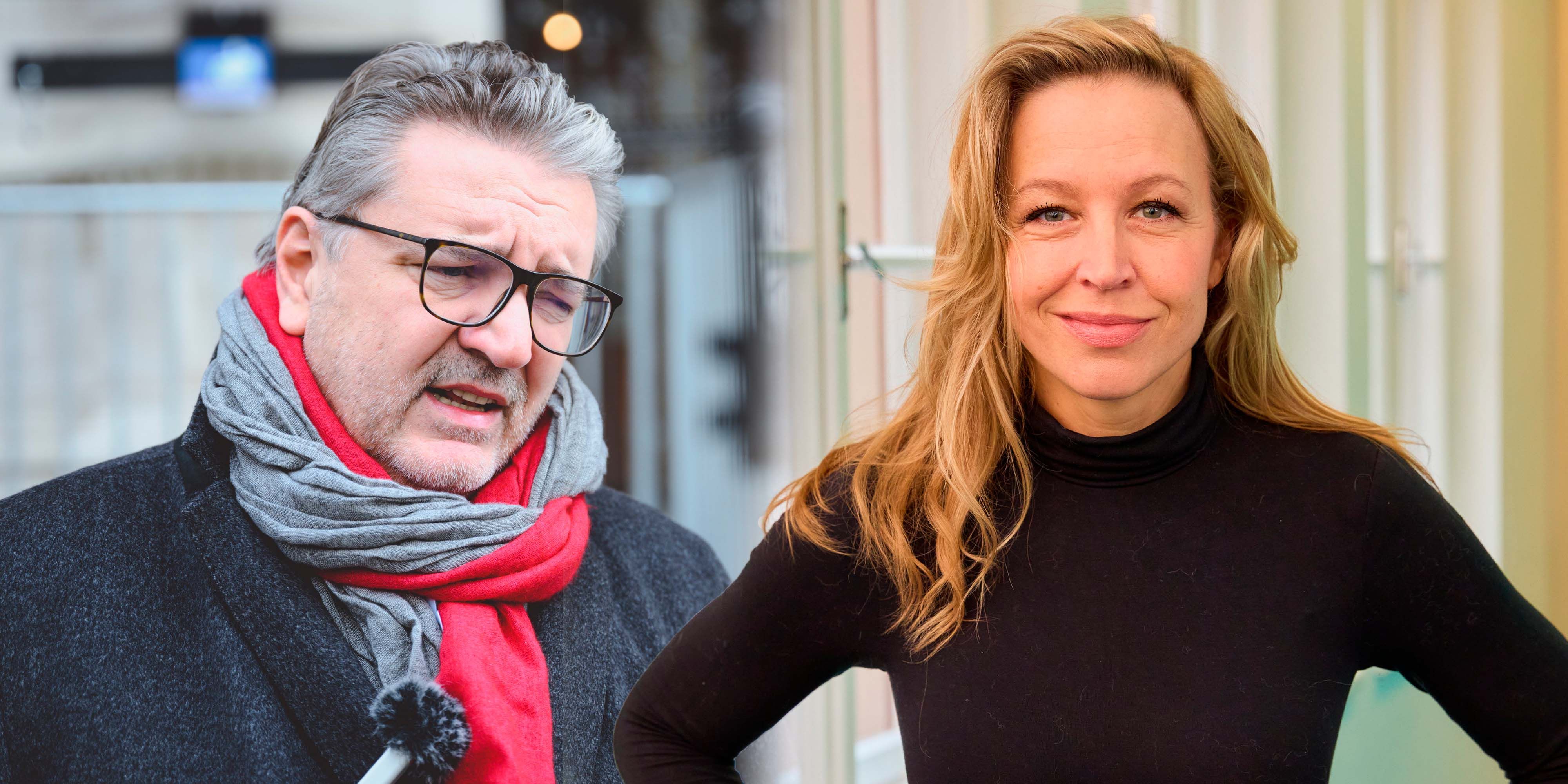 Peter Hacker wird von Nina Proll verbal angegriffen.