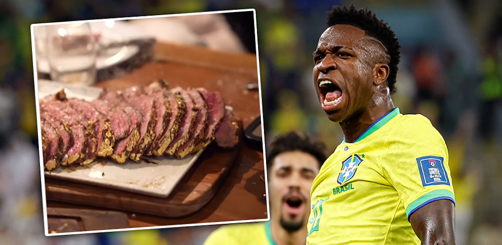 Vinicius Junior gönnte sich ein Goldsteak.