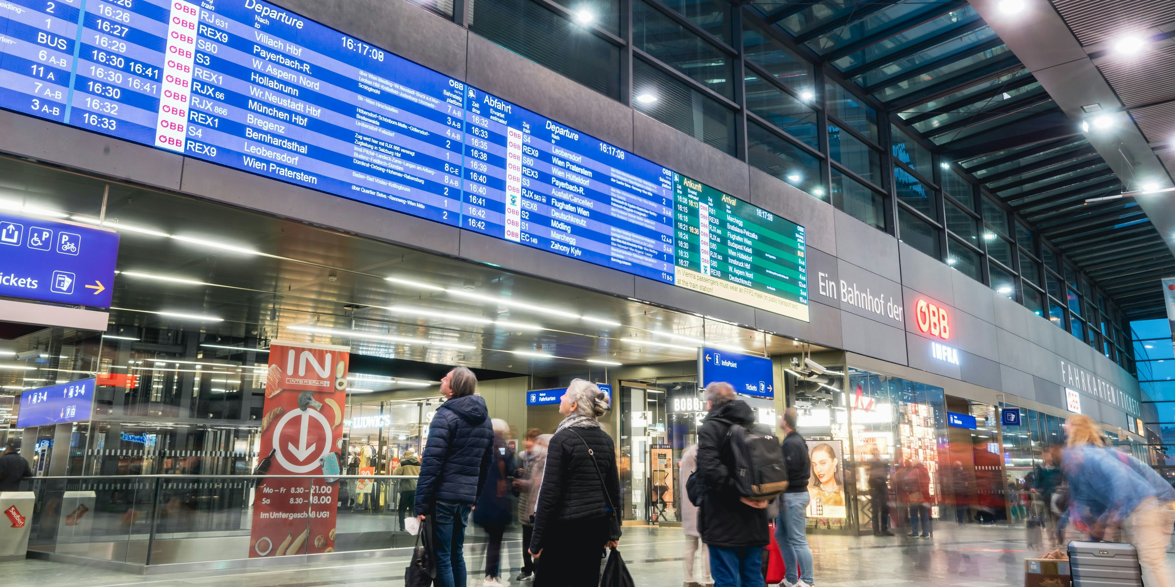 Ab Wien Hbf gibt es ab sofort zahlreiche neue Verbindungen.