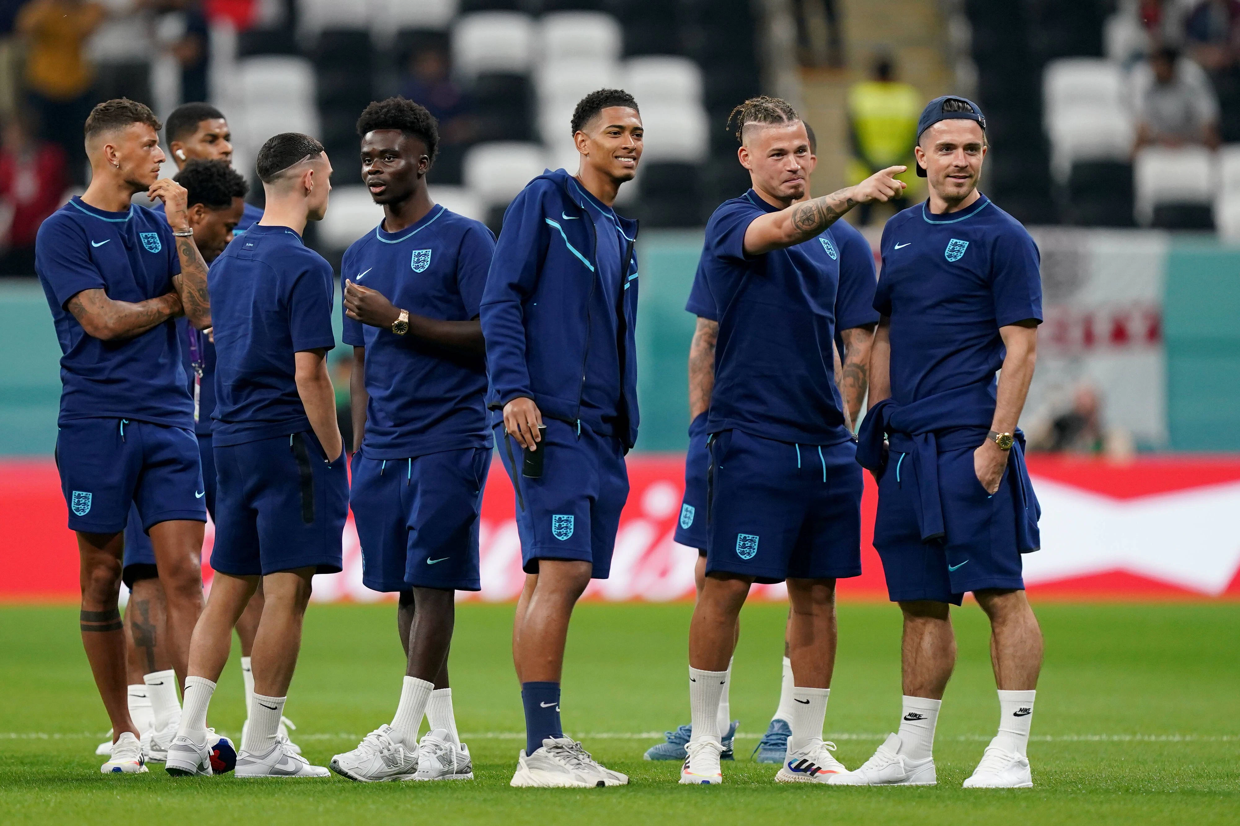 Die England-Stars bereiten sich auf das WM-Duell mit Frankreich vor.