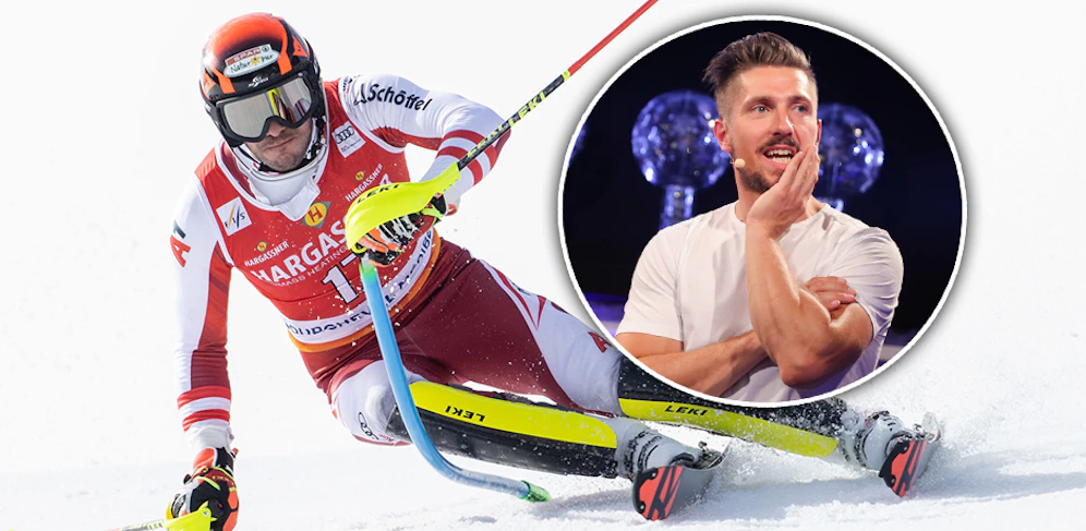 Michael Matt fährt mit dem Hirscher-Ski.