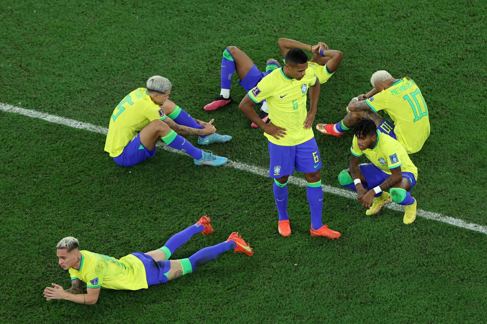 Tränen bei den Brasilien-Stars.