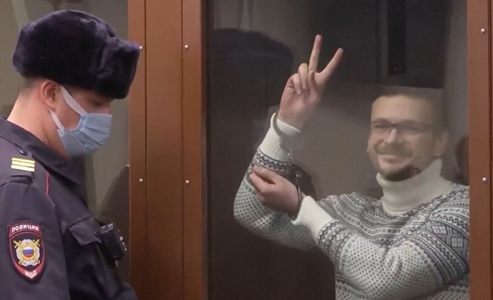 lja Jaschin prangerte öffentlich das Massaker in Butscha an. Ihm drohen nun mehr als acht Jahre Haft.