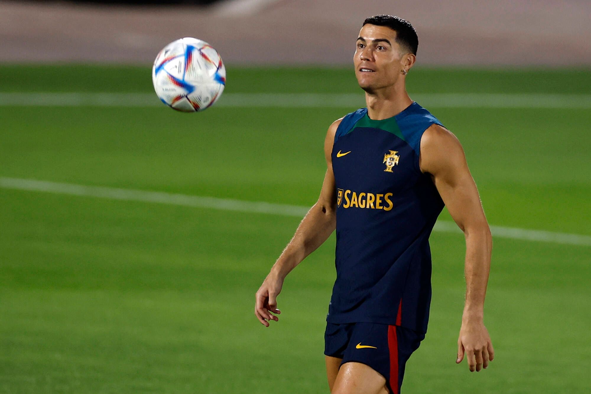 Fußball-Star Cristiano Ronaldo durfte einen Assistenten ins portugiesische Teamcamp mitnehmen. 