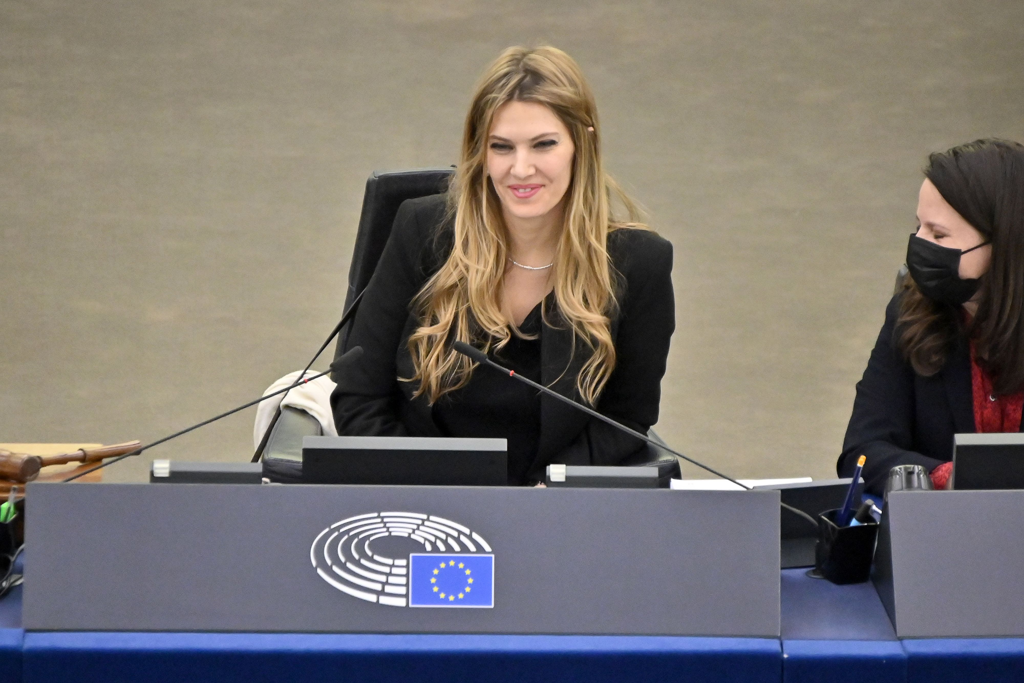 Wurde sie durch einen Golfstaat bestochen? EU-Vize-Präsidentin <strong>Eva Kaili</strong>. (Archivbild)