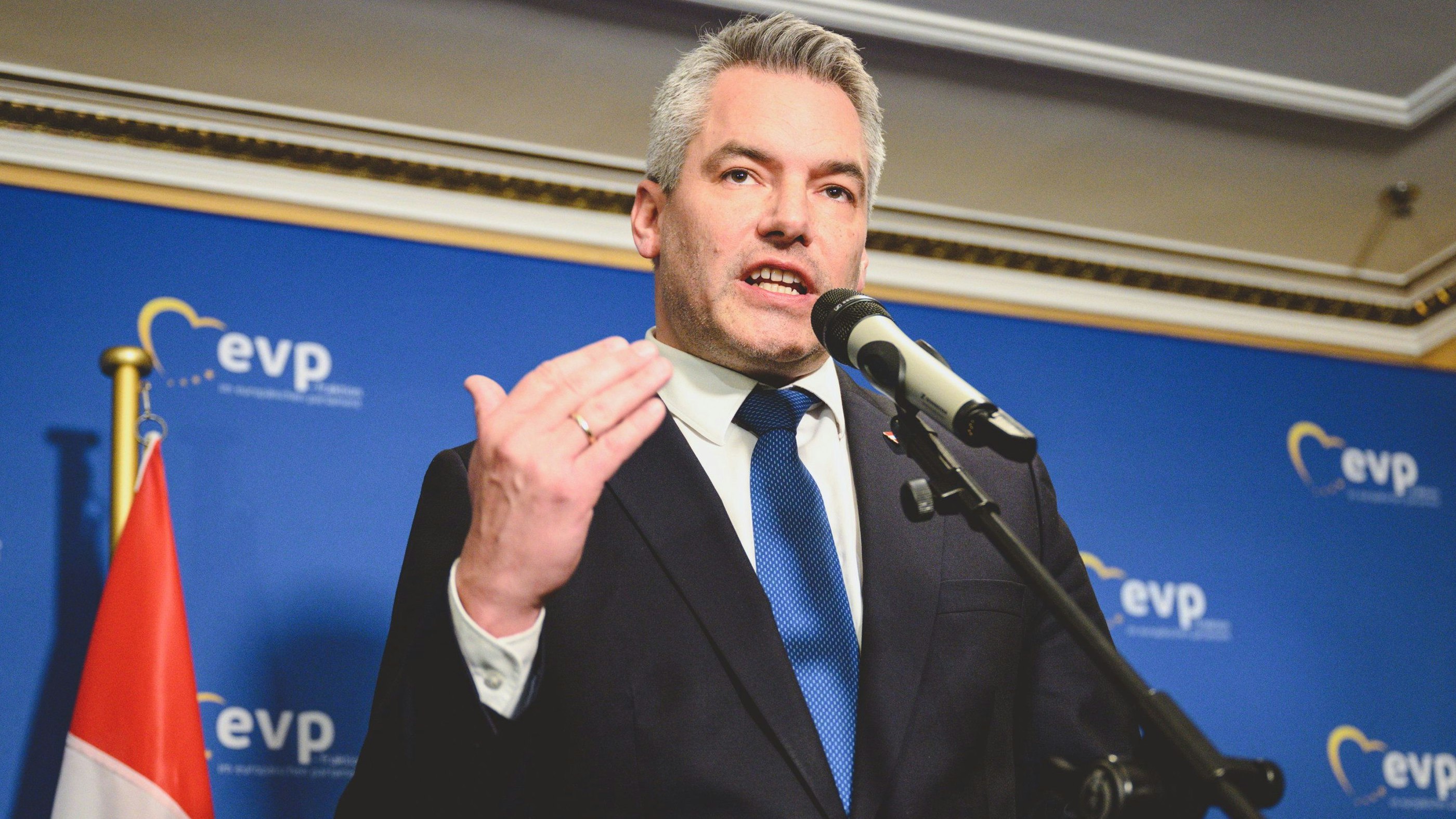 VP-Bundeskanzler Karl Nehammer warnt vor der Asyl-Situation.