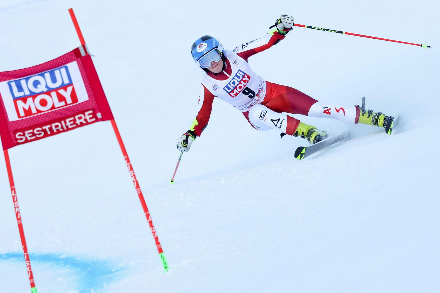 Katharina Truppe kämpfte mit der Piste in Sestriere. 