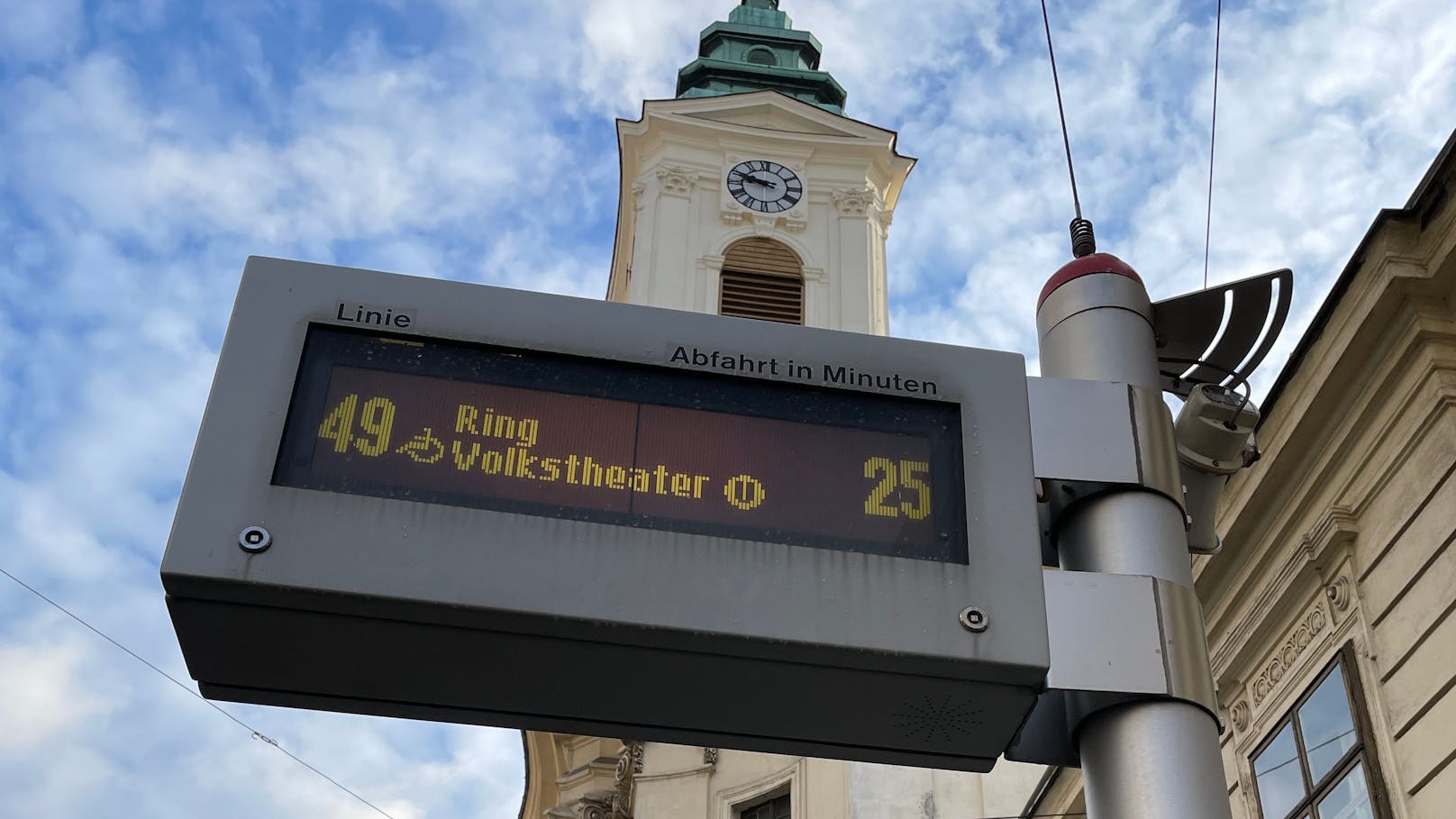 Sonntag gab es auf der Linie 49 in Wien-Neubau lange Wartezeiten.