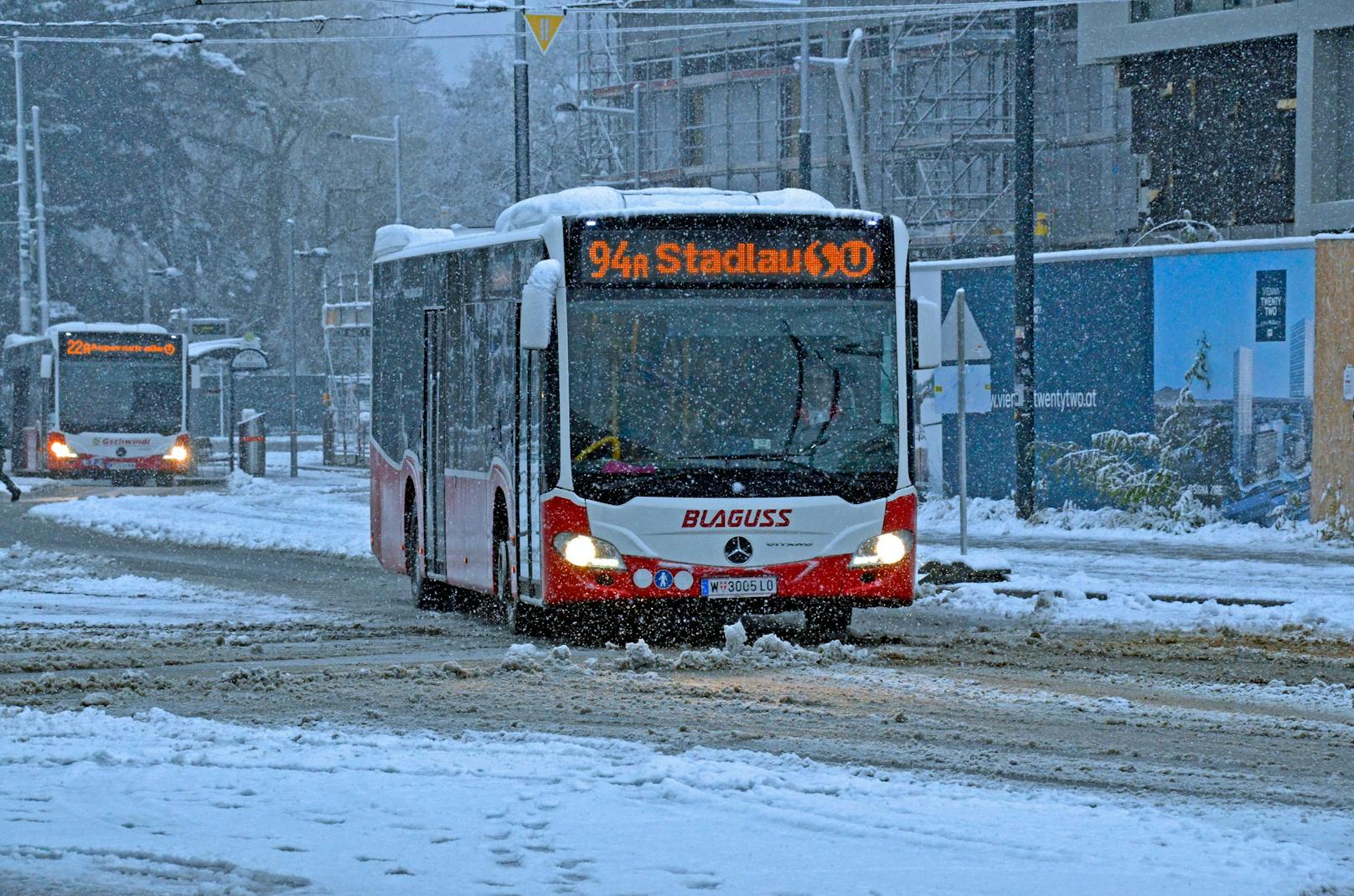 Der erste Schnee in Wien 2021 fiel am 9. Dezember. Archivbild