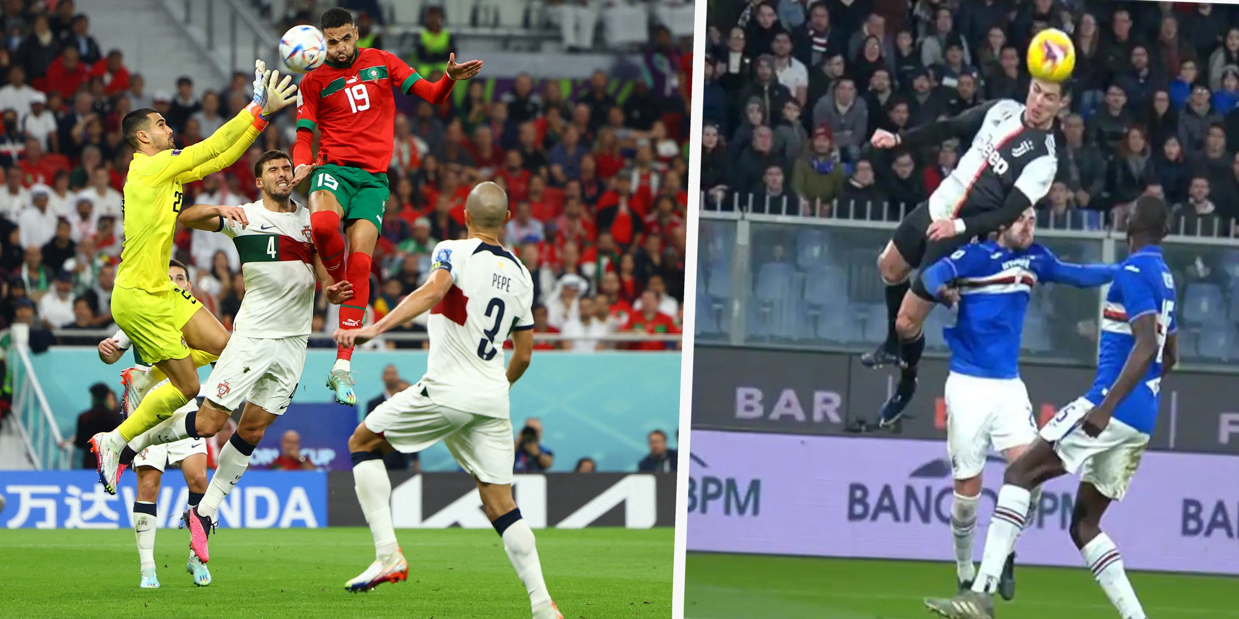 Youssef En-Nesyri sprang höher als Cristiano Ronaldo.