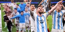 Video: Argentinien-Spieler hauten WM-Security um