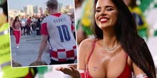 Autsch! Miss Kroatien schießt auf bestes Stück von Fan