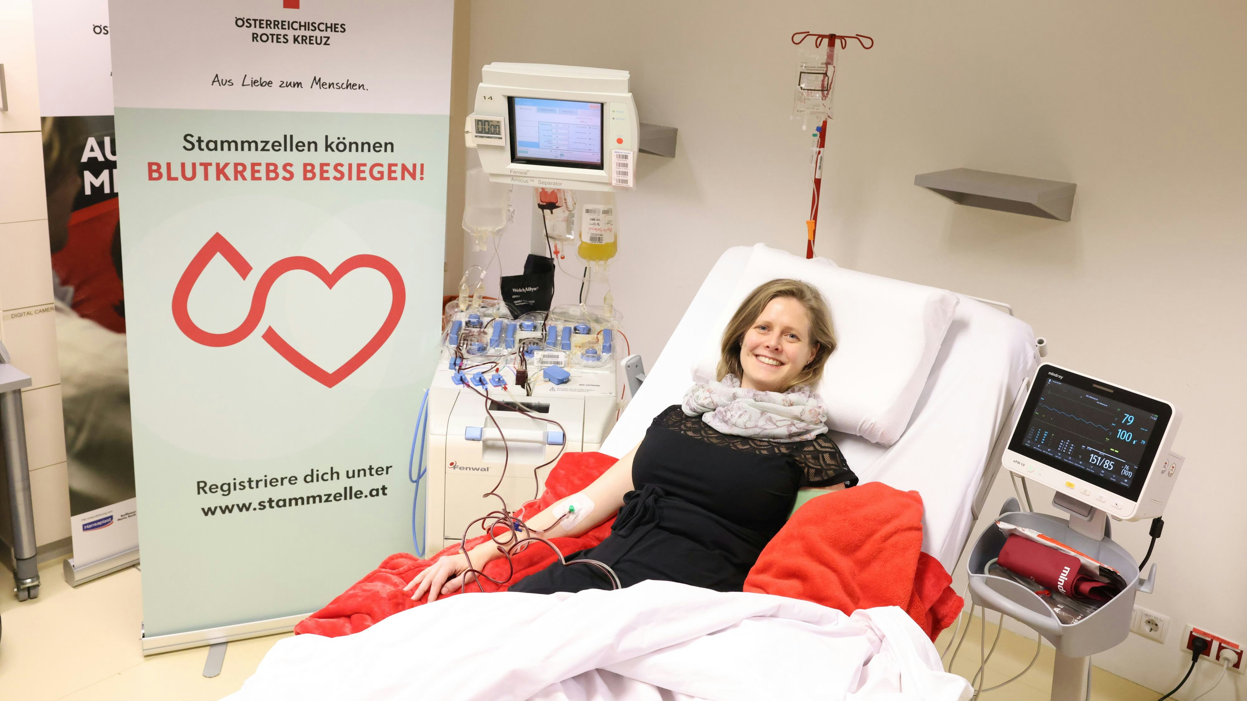 Die Spenderin hat sic 