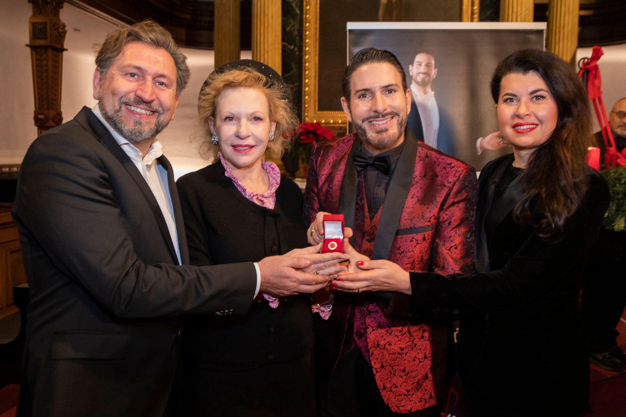 Andreas Schlager, Sunnyi Melles, Clemens Unterreiner und Zoryana Kushpler (von links nach rechts)