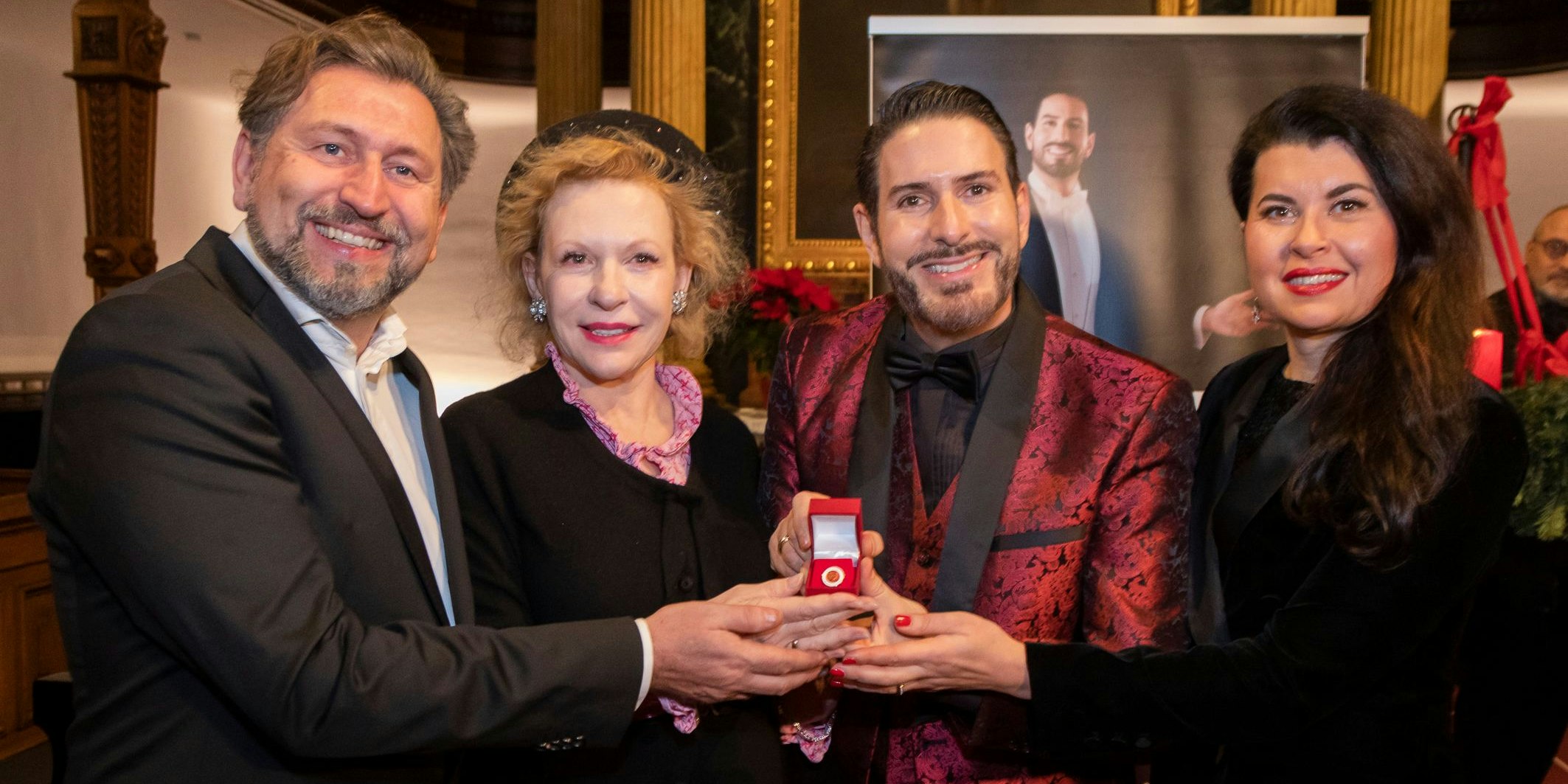 Andreas Schlager, Sunnyi Melles, Clemens Unterreiner und Zoryana Kushpler (von links nach rechts)