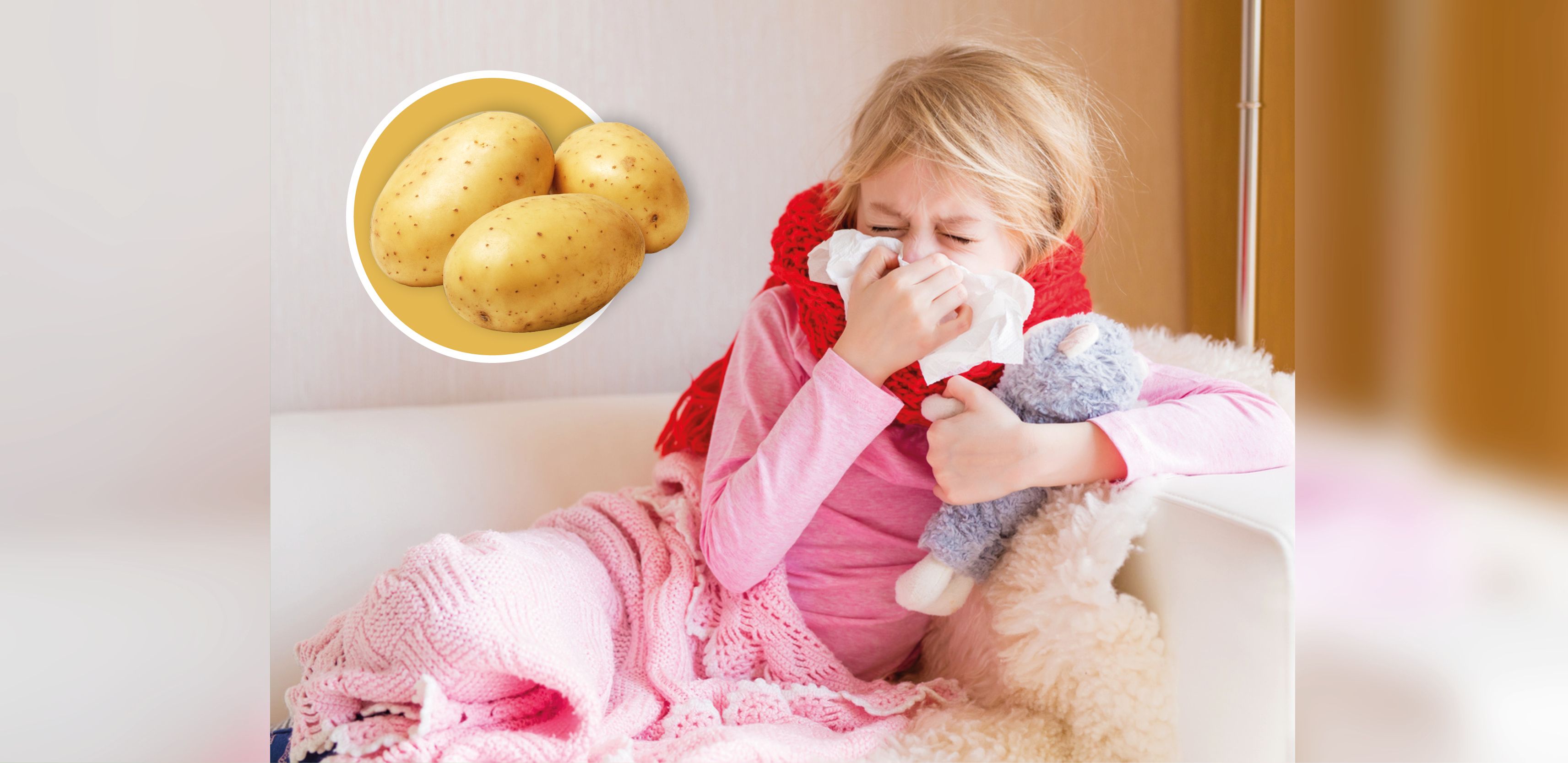 Ein Linzer Spital gibt Tipps, wie man kranken Kindern mit Kartoffeln oder Zwiebeln helfen kann.