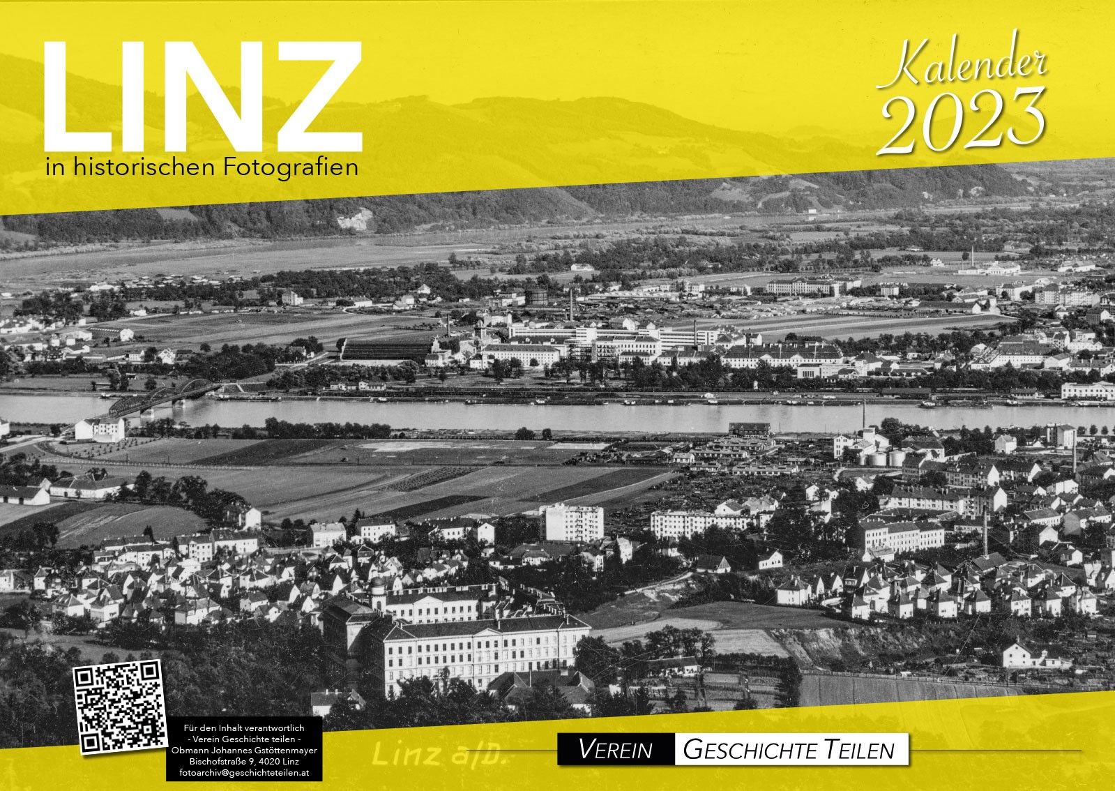 Das Cover des Kalenders "Linz in historischen Fotografien"
